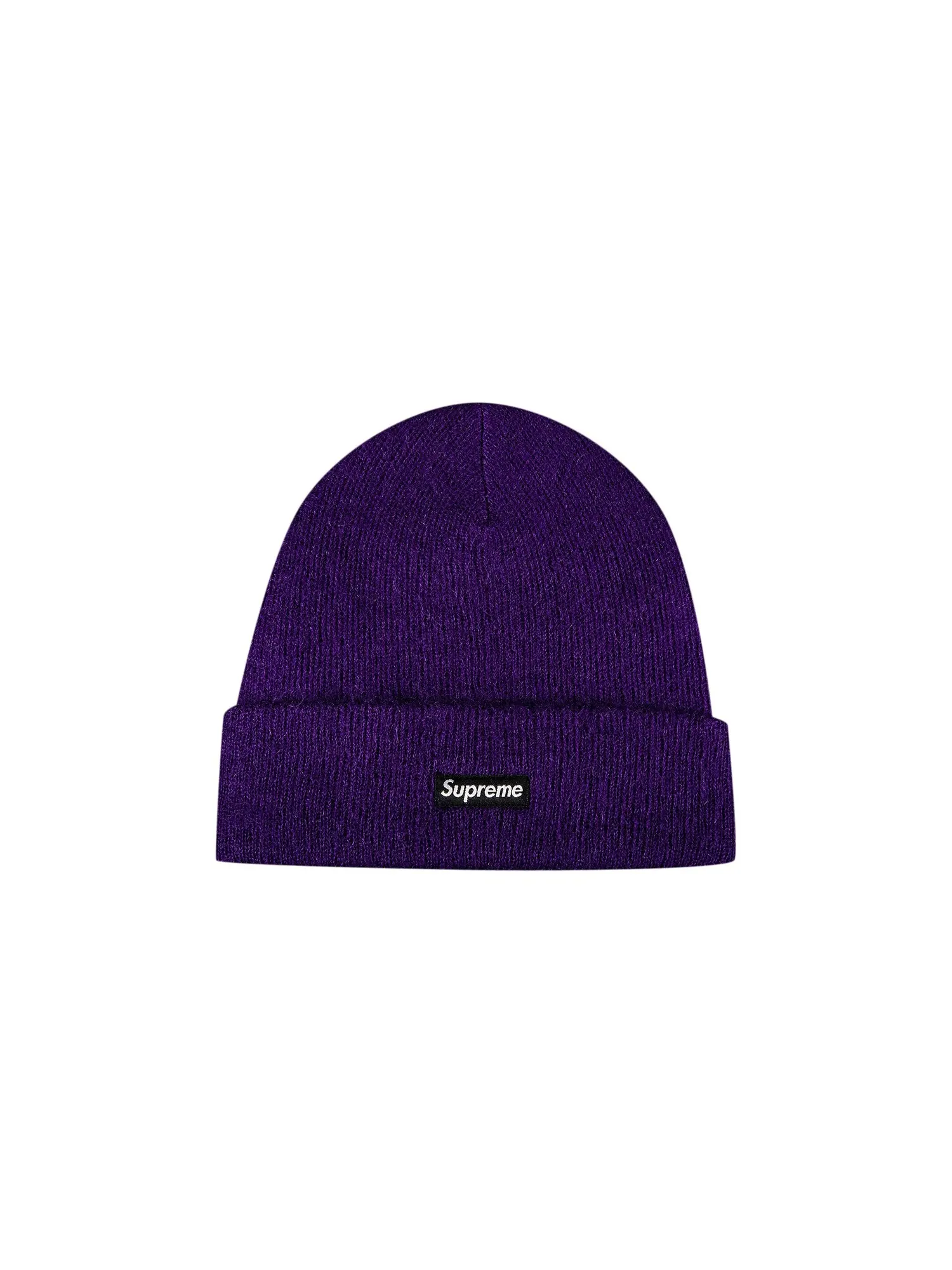 Шапка-бини Supreme из мохера — изображение 1 из 1, яркий фиолетовый