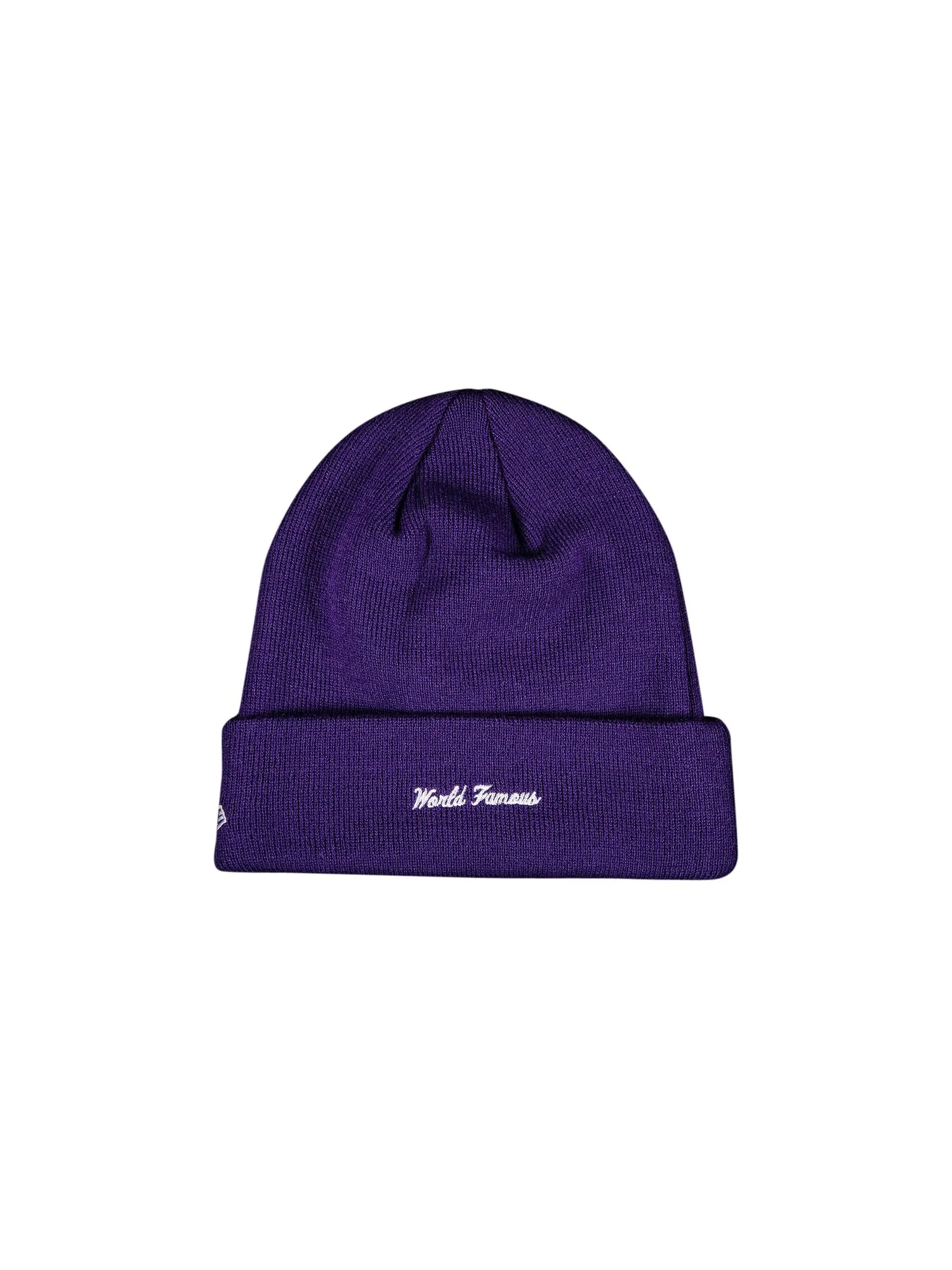 Шапка-бини с логотипом Supreme x New Era Cross Box — изображение 2 из 2, фиолетовый