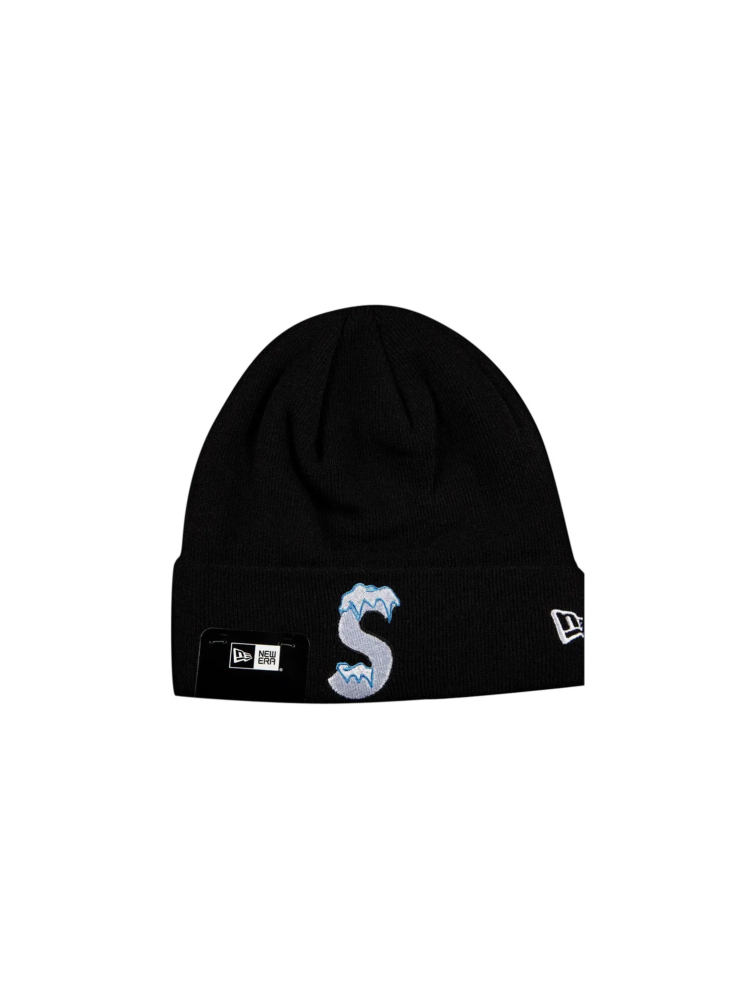 Шапка-бини с логотипом Supreme x New Era S — изображение 1 из 2, черный
