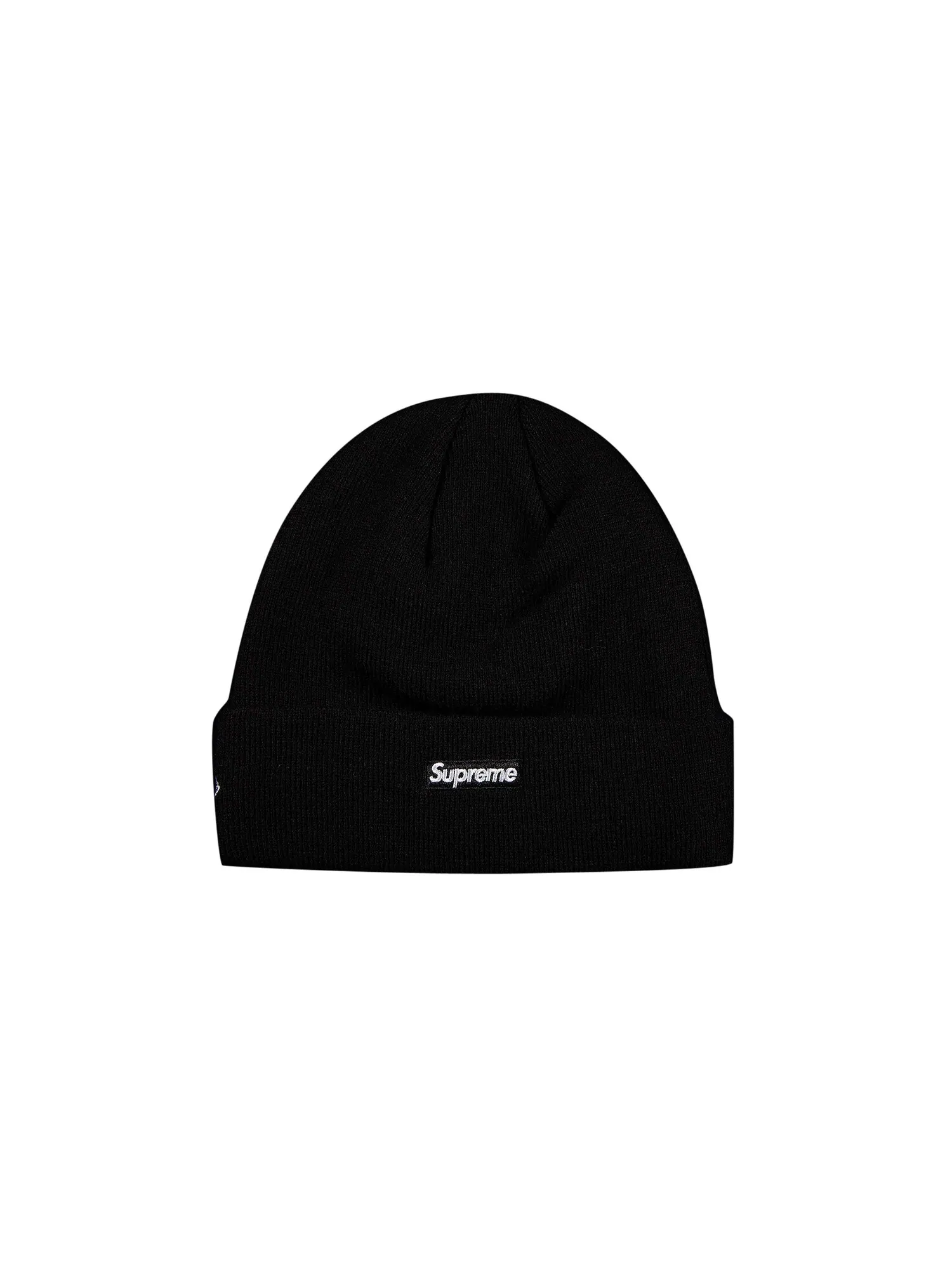 Шапка-бини с логотипом Supreme x New Era S — изображение 2 из 2, черный