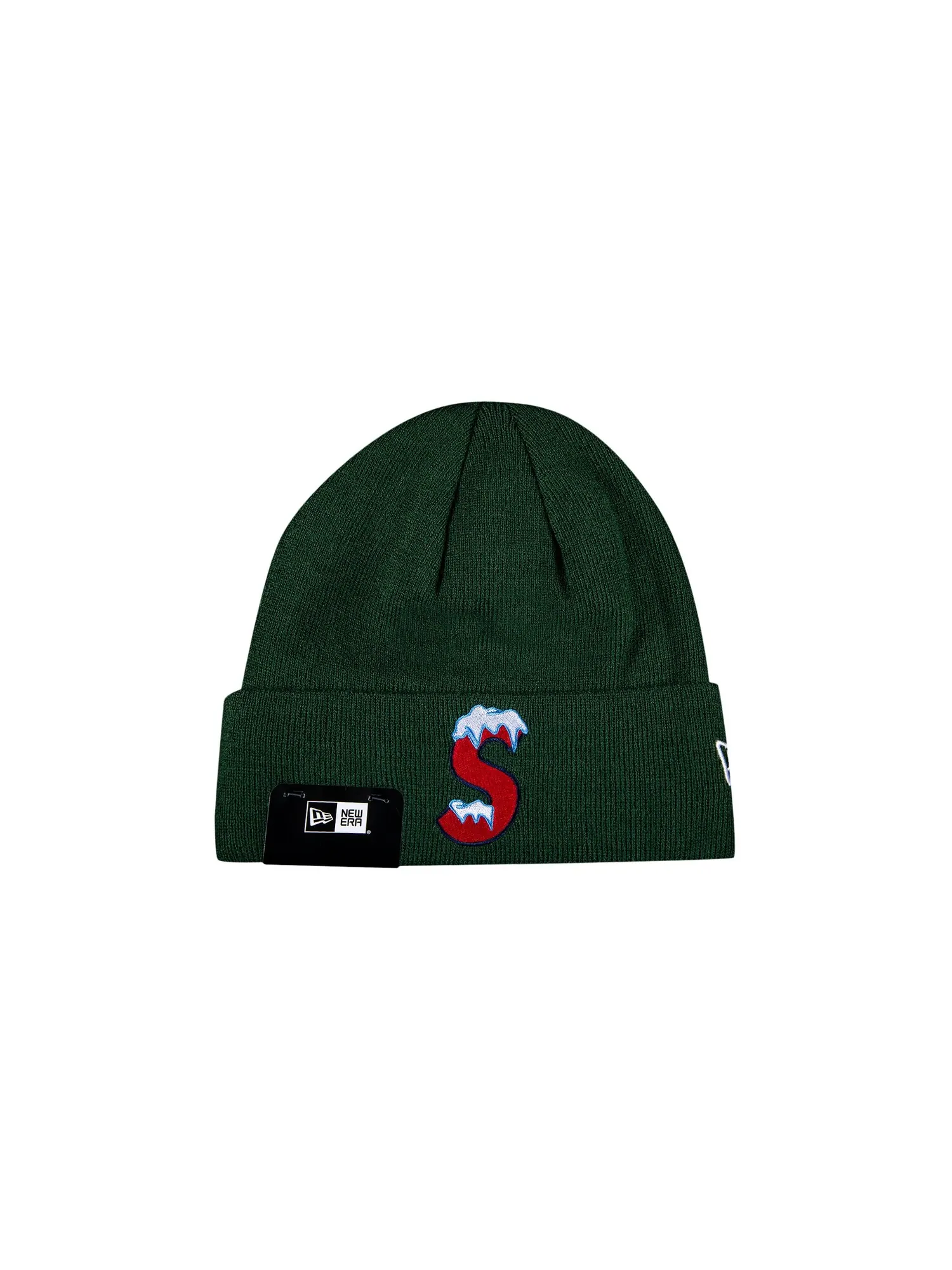 Шапка-бини с логотипом Supreme x New Era S — изображение 1 из 2, зеленый