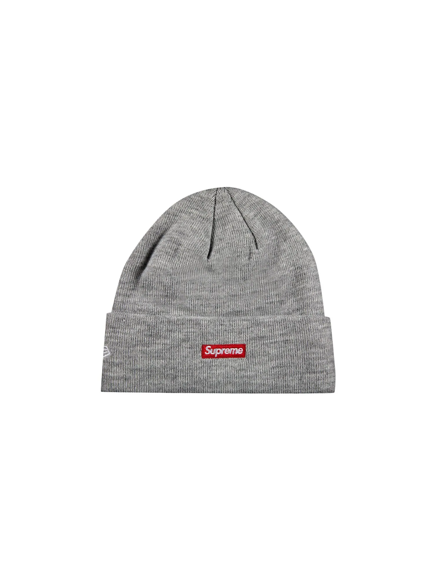 Шапка-бини Supreme x New Era S с логотипом Heather Grey — изображение 2 из 2, серый