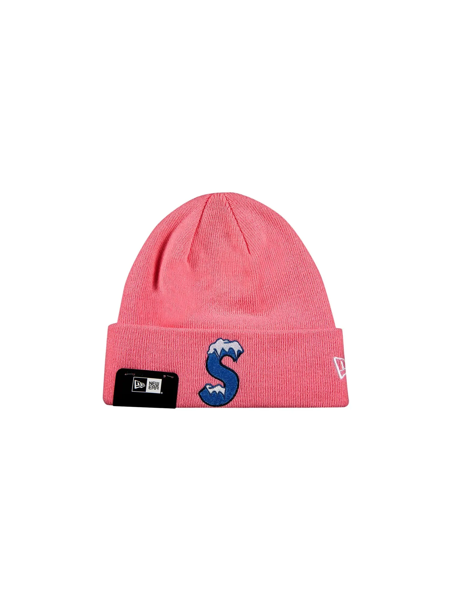 Шапка-бини Supreme x New Era S с логотипом Розовая — изображение 1 из 2, розовый