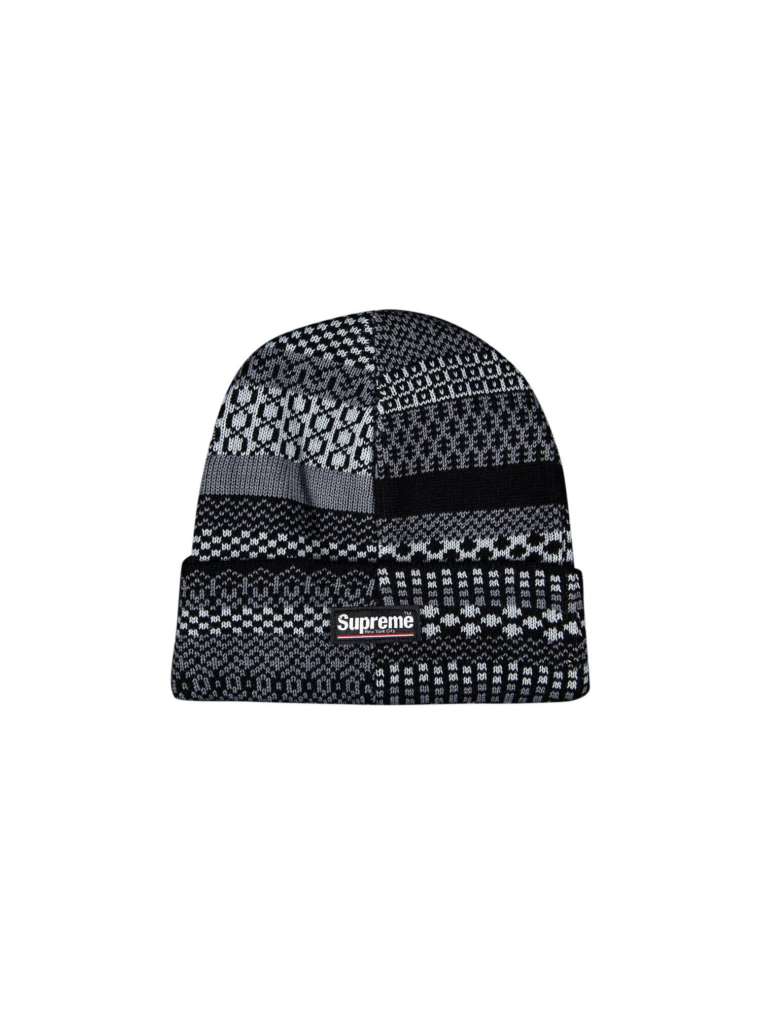 Шапка-бини Supreme с несколькими узорами — изображение 1 из 1, черный