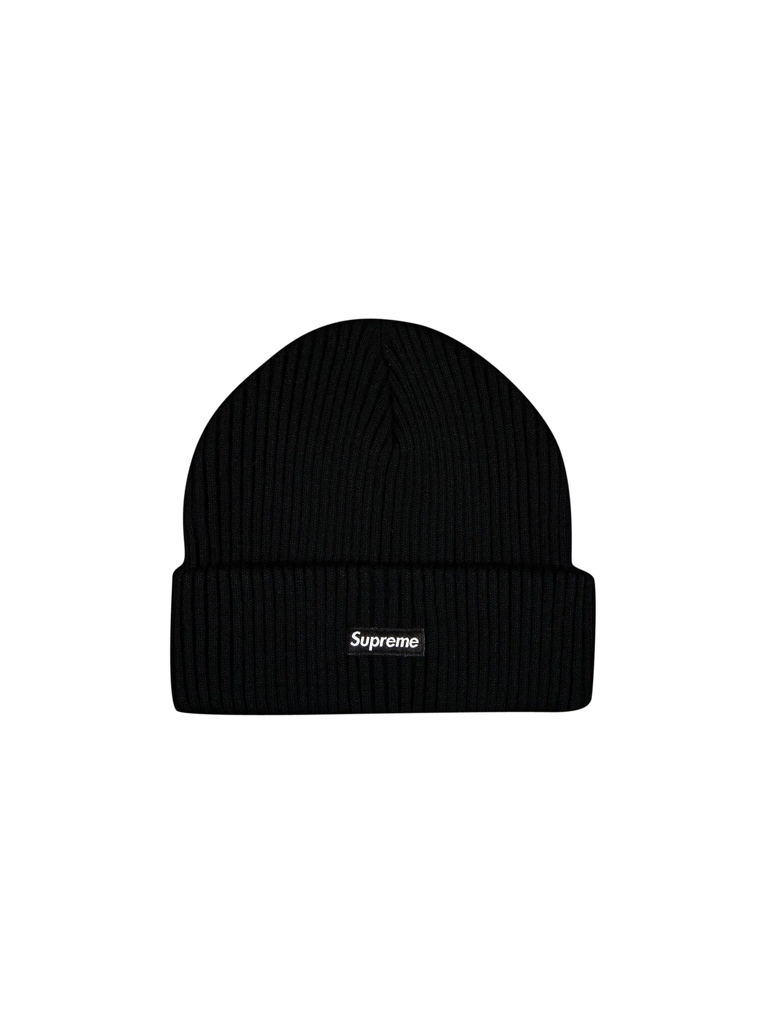 Шапка-бини Supreme в широкую рубчику — изображение 1 из 1, черный
