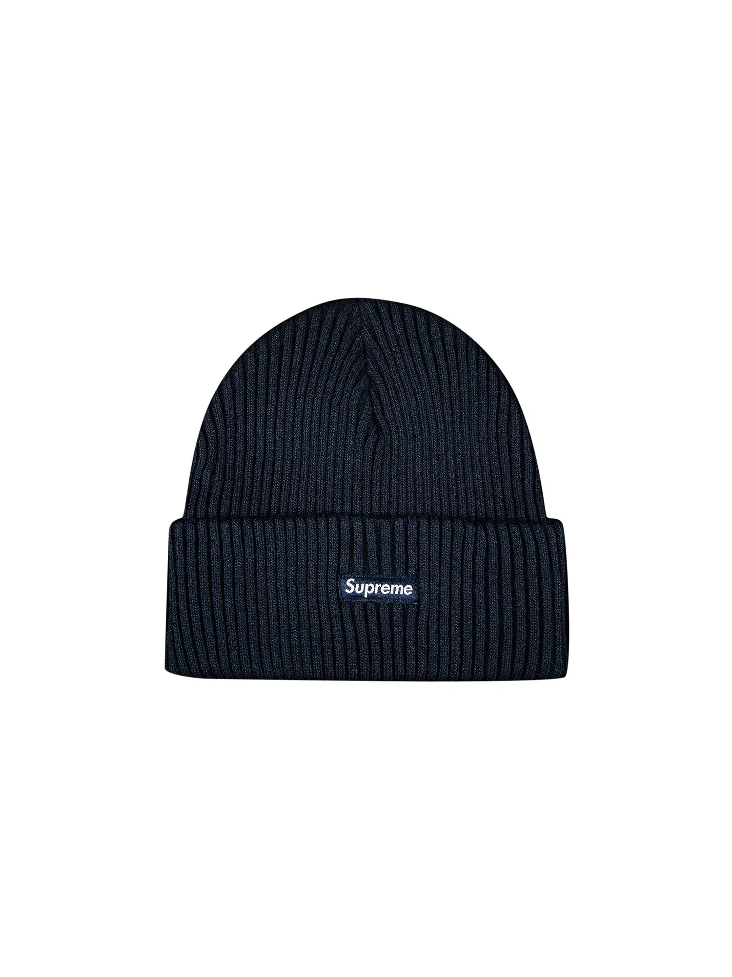 Шапка-бини Supreme в широкую рубчику — изображение 1 из 1, синий