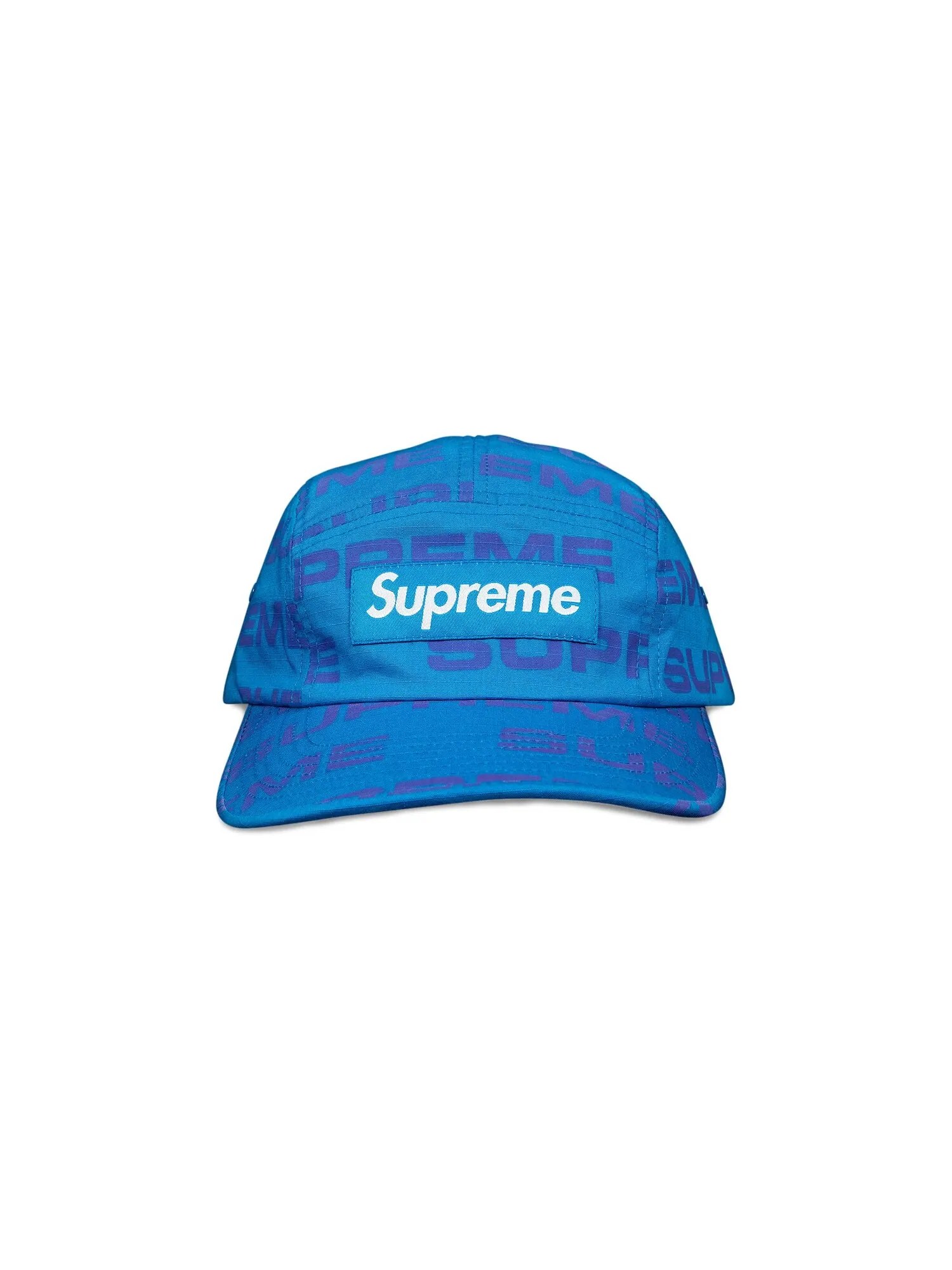 Кепка Supreme Reactive Camp с принтом — изображение 1 из 3, синий