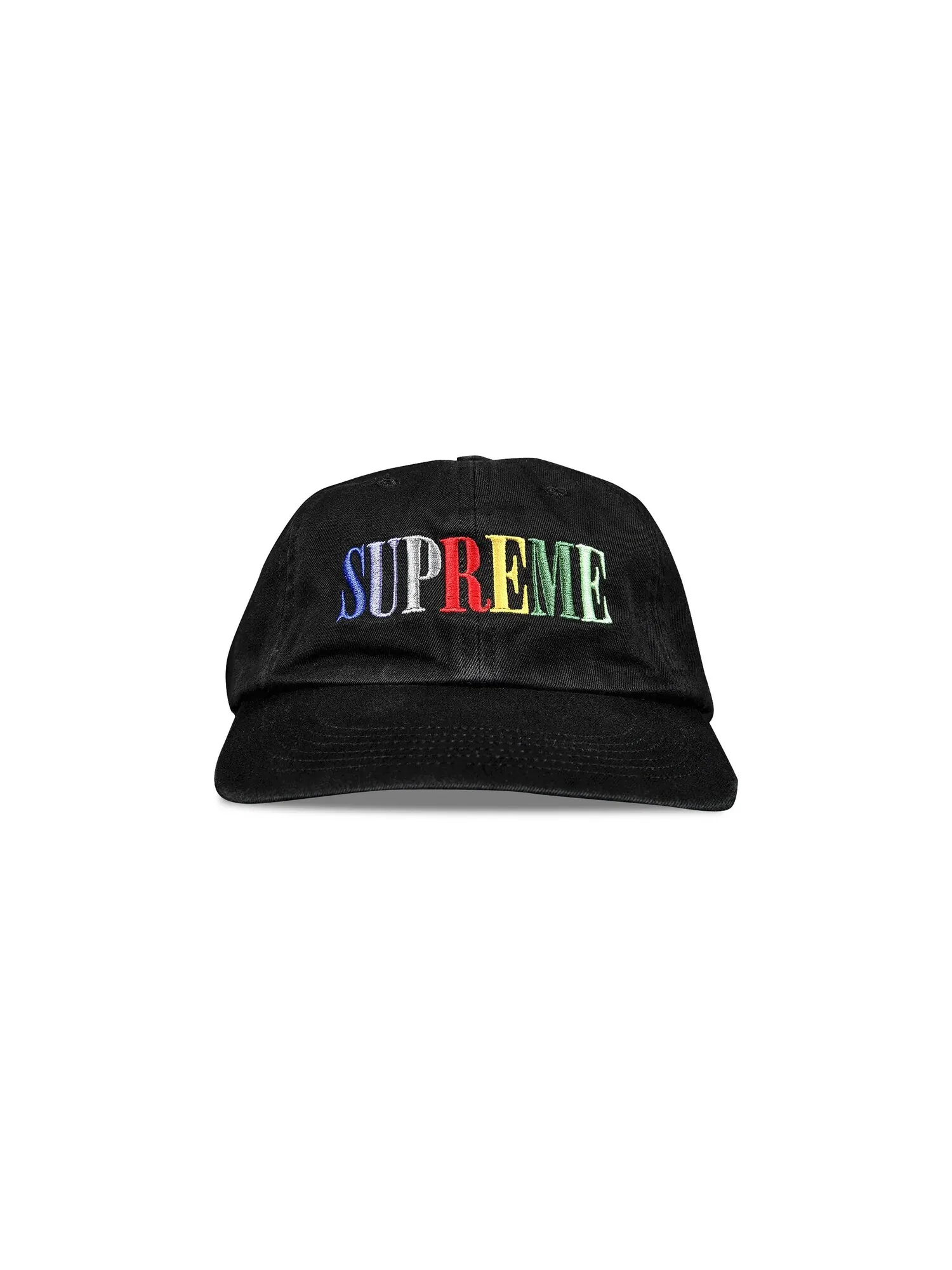 Многоцветный логотип Supreme, 6 панелей — изображение 1 из 3, черный
