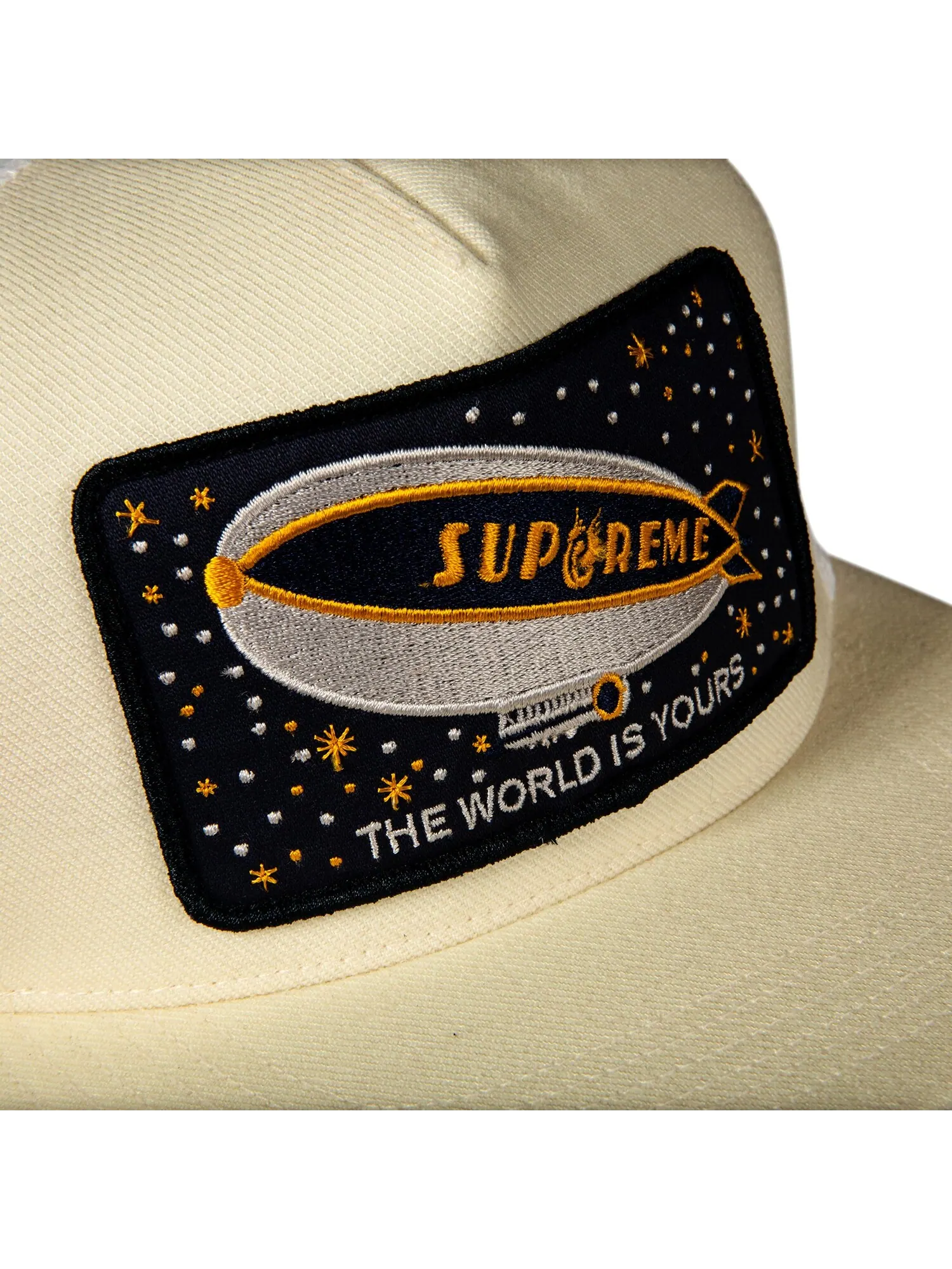 5-панельный сетчатый задний дирижабль Supreme — изображение 3 из 3, белый