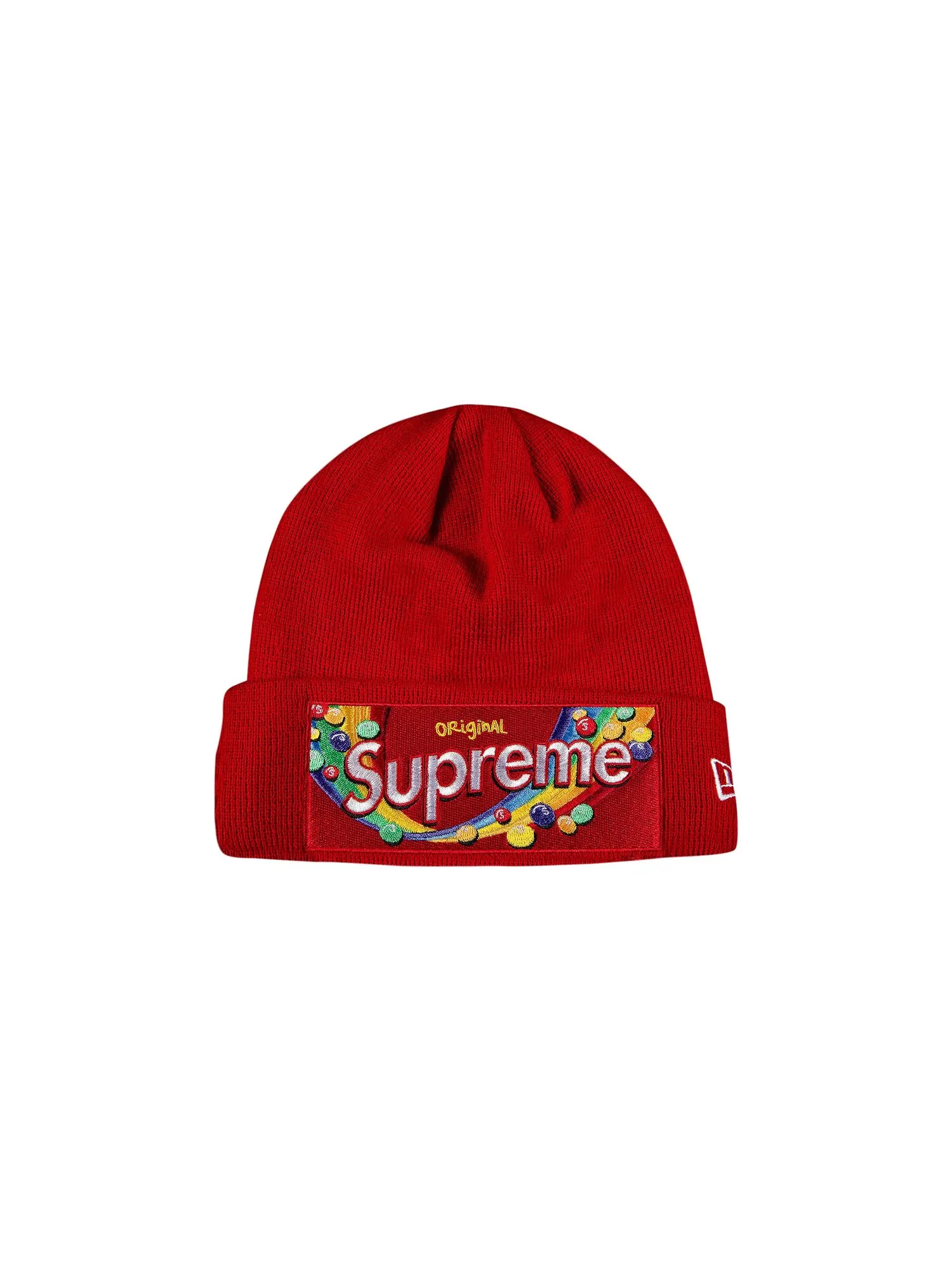 Шапка-бини Supreme x Skittles x New Era — изображение 1 из 2, красный