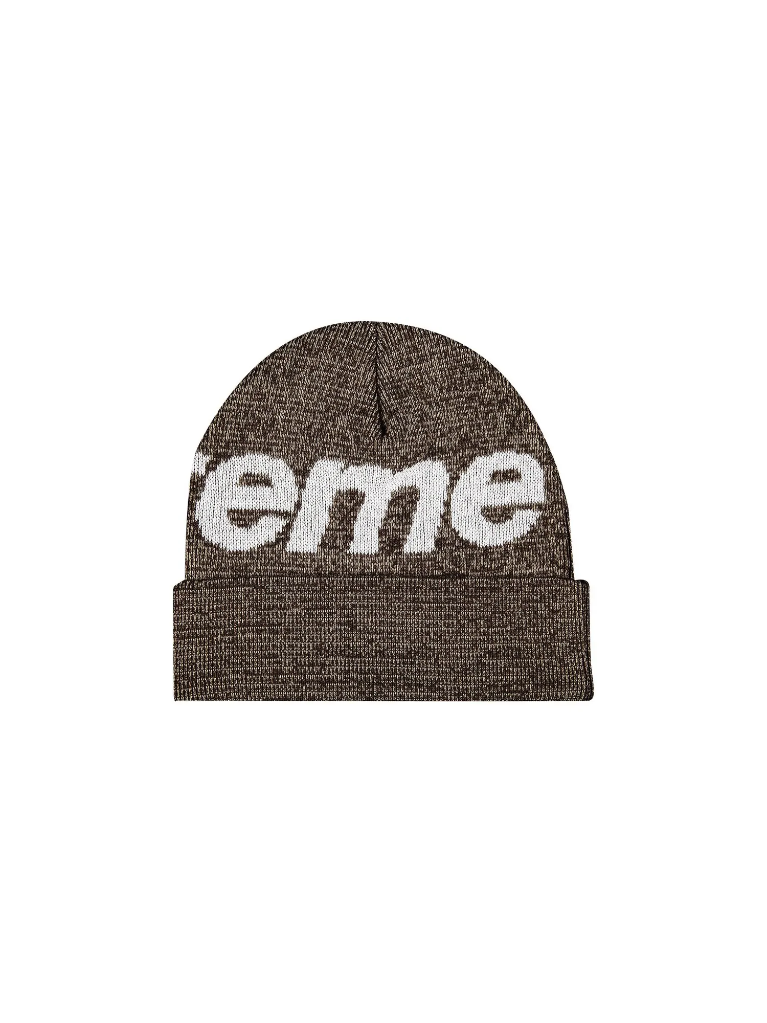 Шапка-бини Supreme с большим логотипом, коричневая статическая — изображение 2 из 2