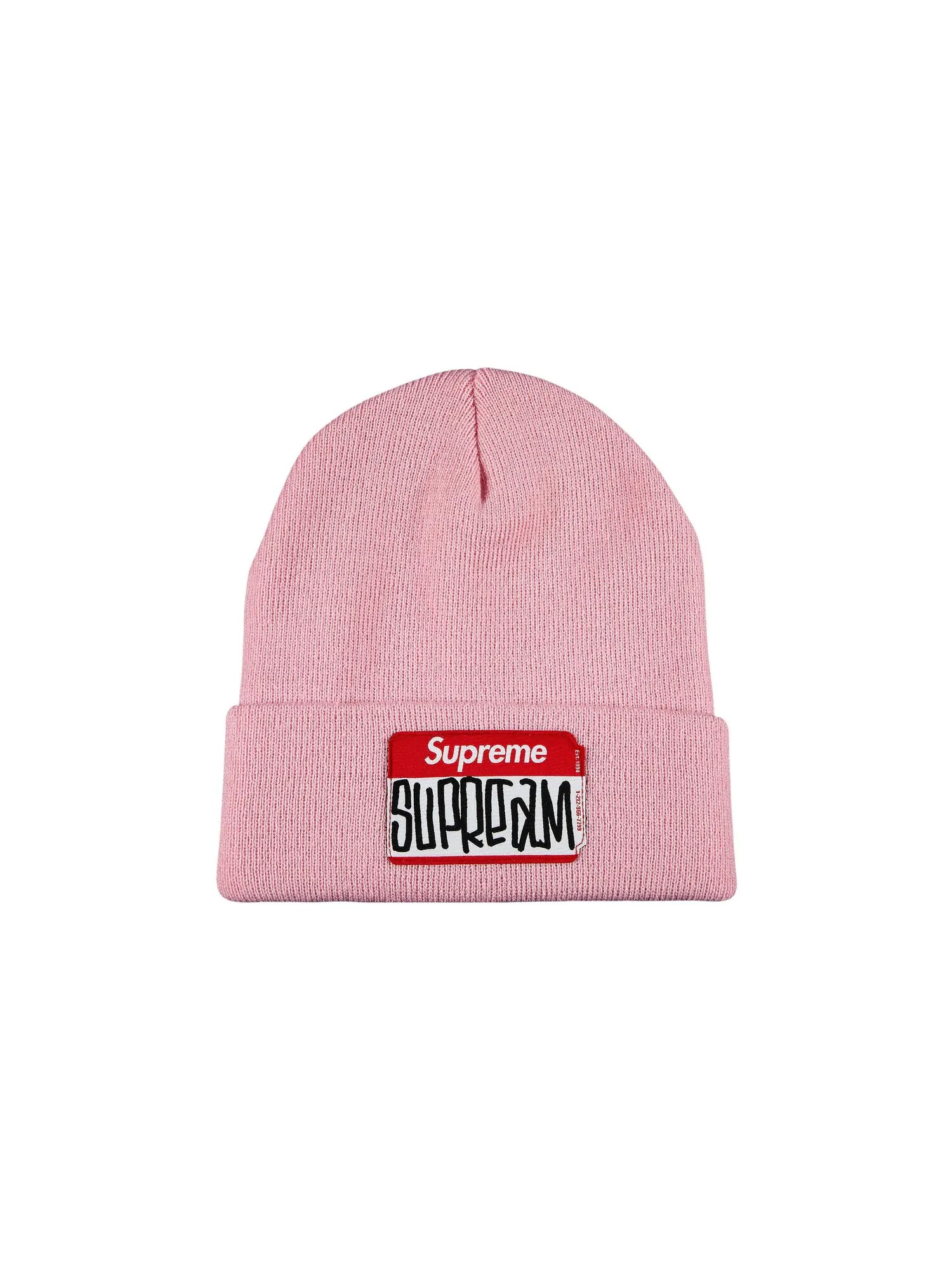 Шапка-бини Supreme Gonz с именной табличкой Розовая — изображение 1 из 1