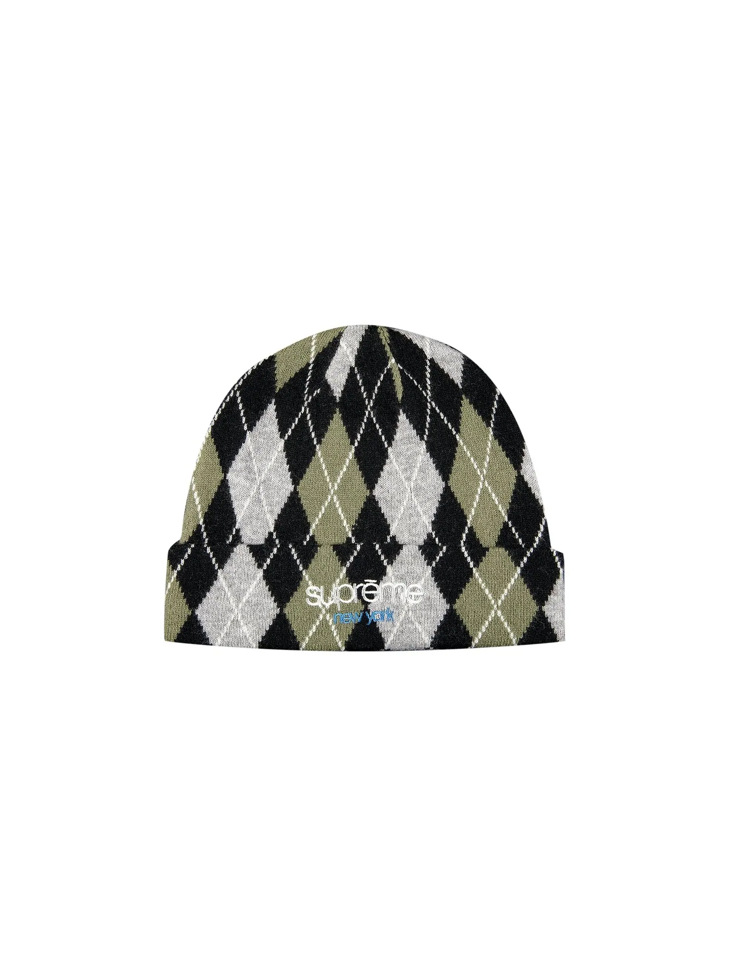 Кашемировая шапка Supreme Argyle — изображение 1 из 1, черный