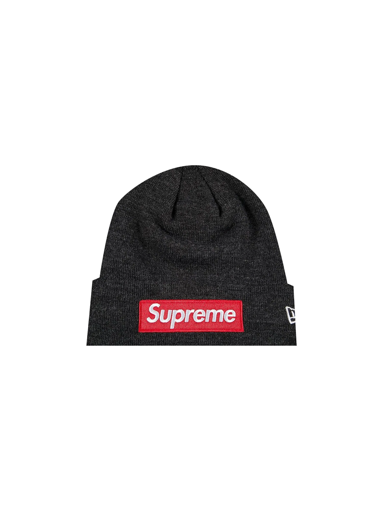 Шапка-бини Supreme x New Era Box Logo — изображение 1 из 2, угольный