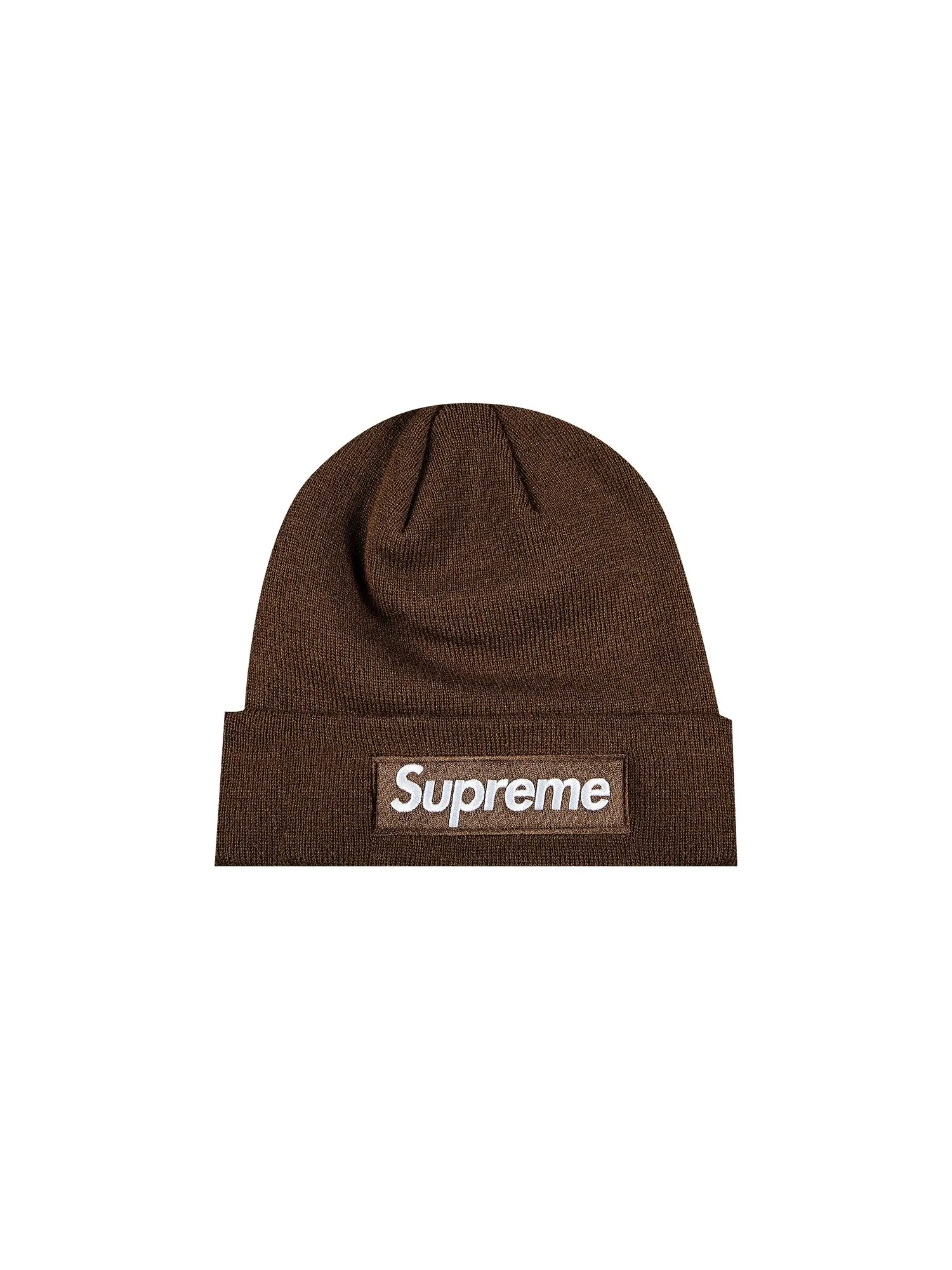 Шапка-бини Supreme x New Era Box Logo — изображение 1 из 2, коричневый