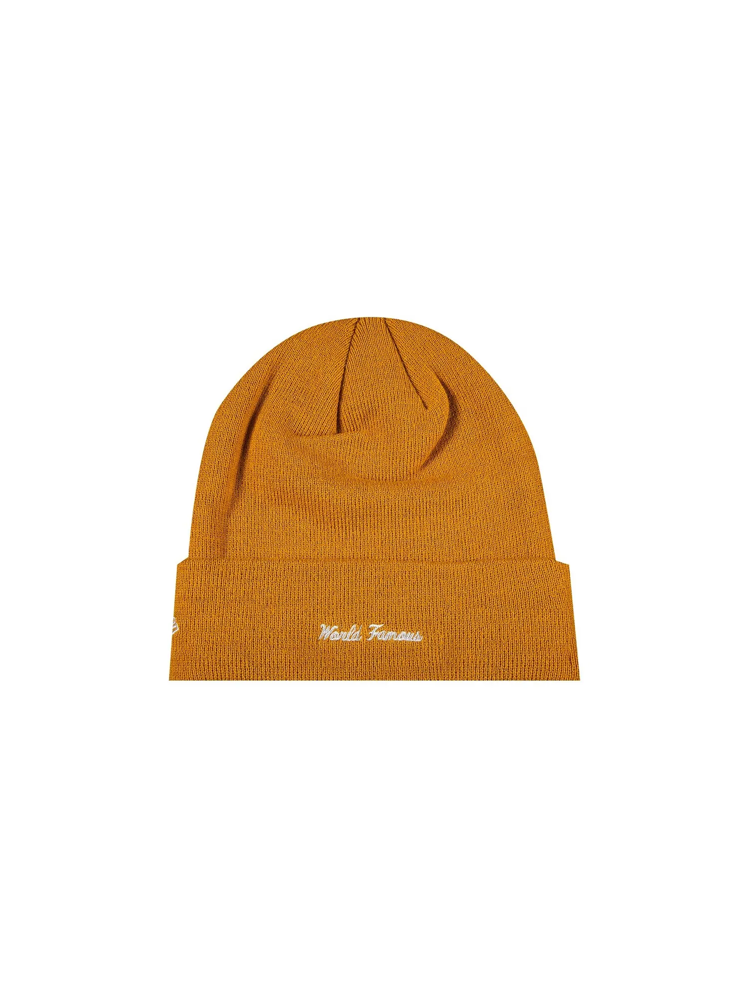 Шапка-бини Supreme x New Era Box Logo, цвет Светлая горчица — изображение 2 из 2