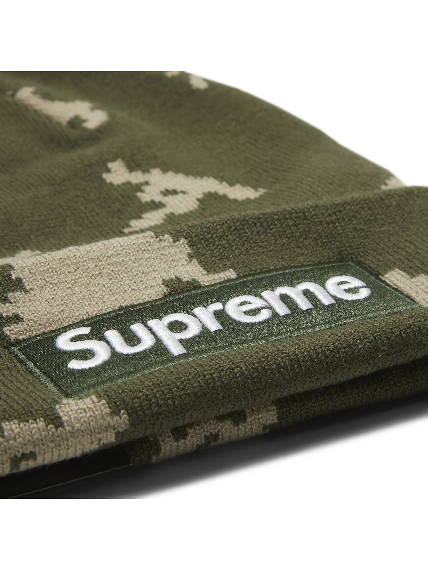 Шапка-бини Supreme x New Era Box Logo, Оливковый русский камуфляж — изображение 3 из 3