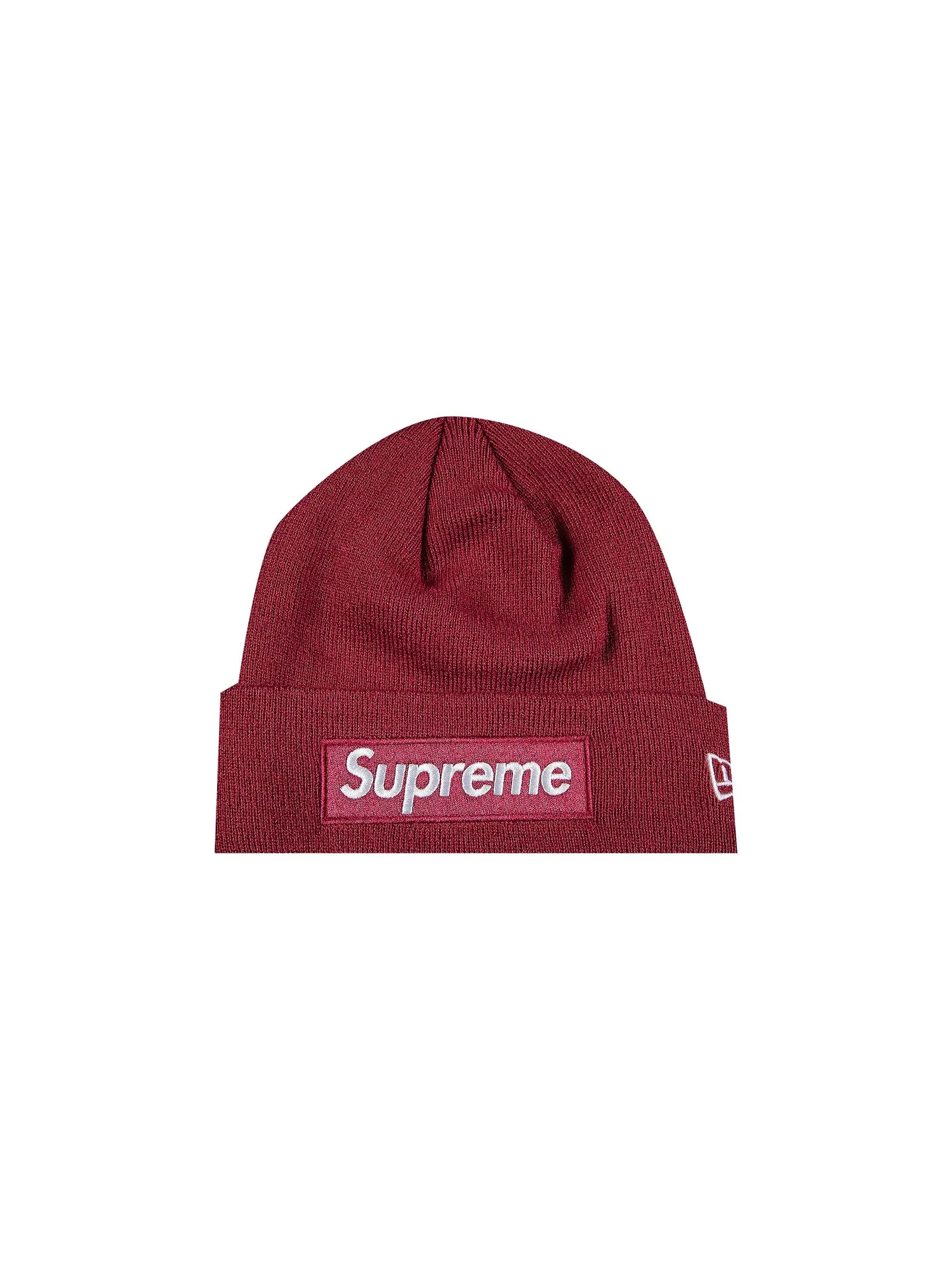Шапка-бини Supreme x New Era Box с логотипом Сливовый — изображение 1 из 2