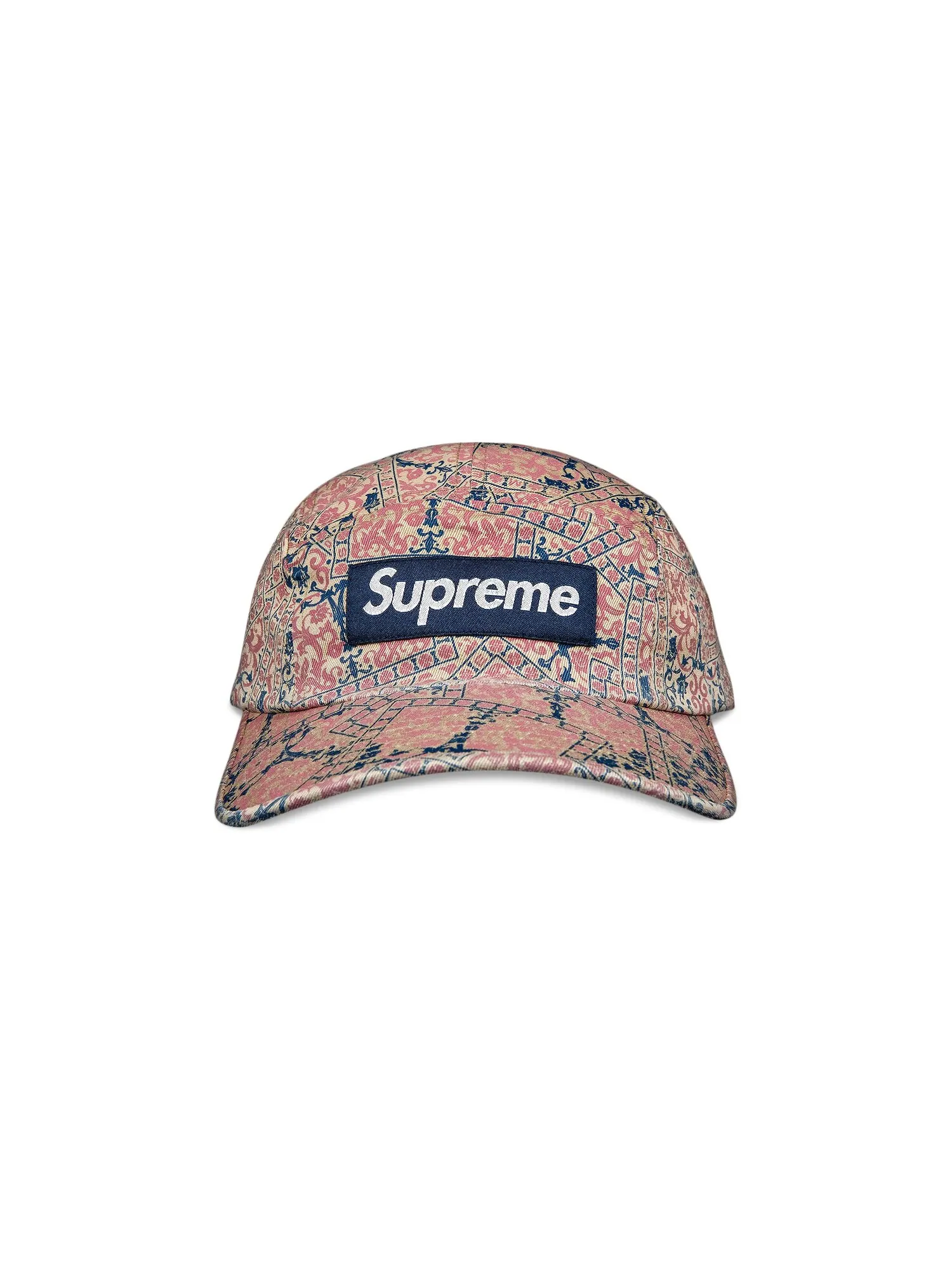 Твиловая кепка Supreme из ткани чинос с узором Цветочные открытки — изображение 1 из 3
