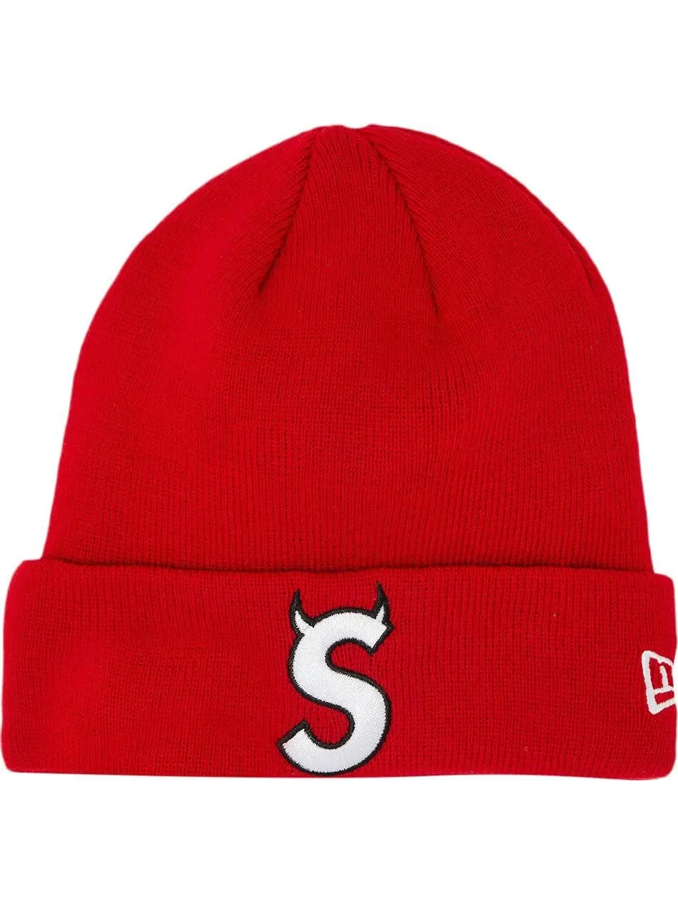 Шапка-бини Supreme x New Era S Logo — изображение 1 из 3, красный