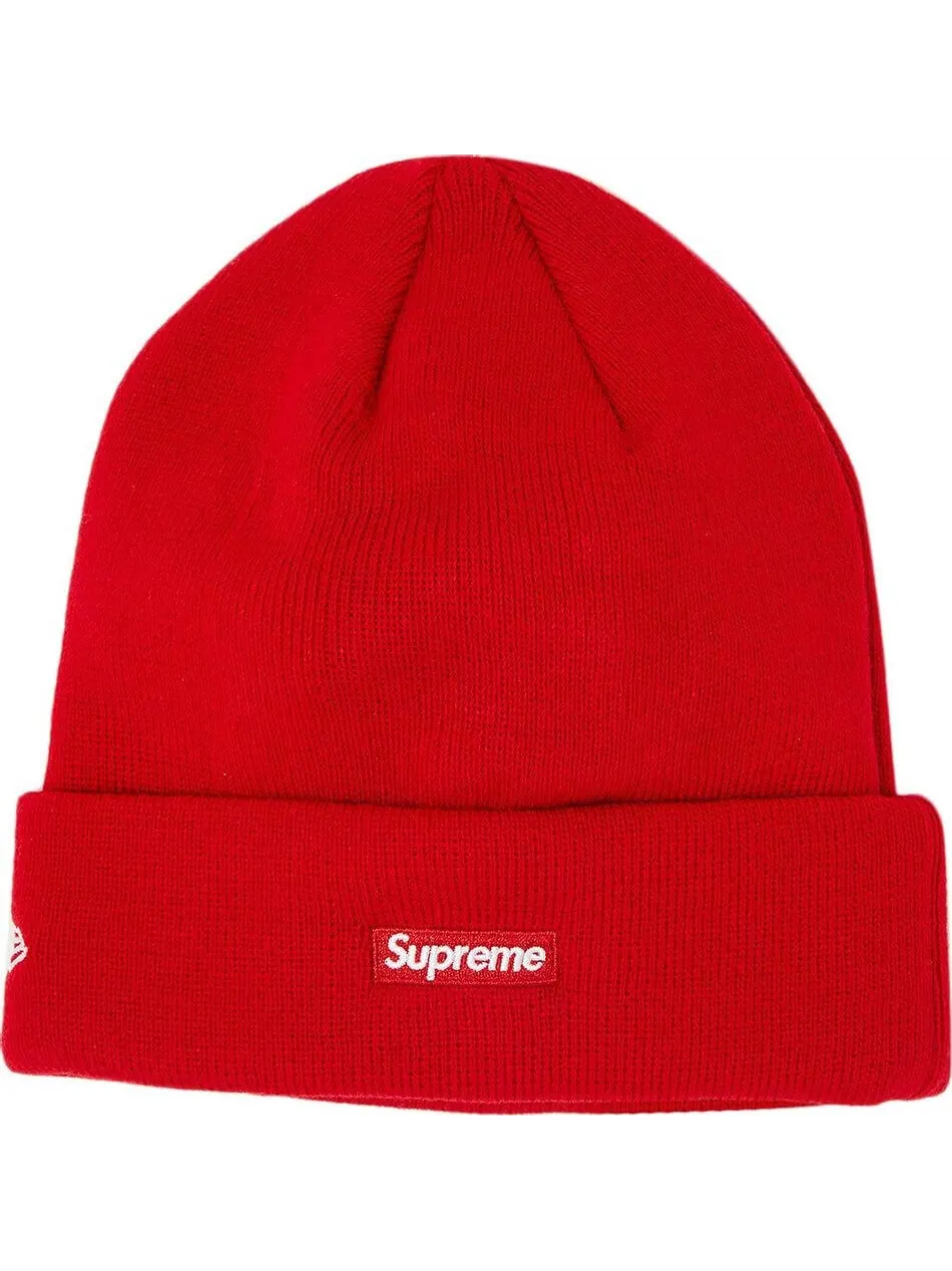 Шапка-бини Supreme x New Era S Logo — изображение 2 из 3, красный