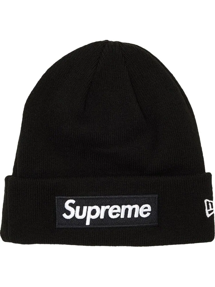 Шапка Supreme x New Era Box Logo 'Black' — изображение 1 из 2, черный