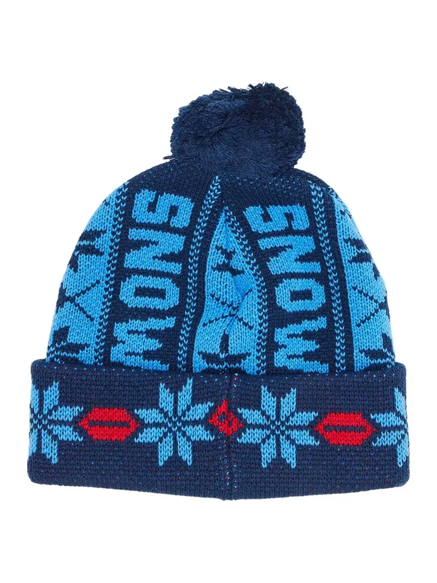 Шапка Supreme Snow Beanie — изображение 2 из 3, синий