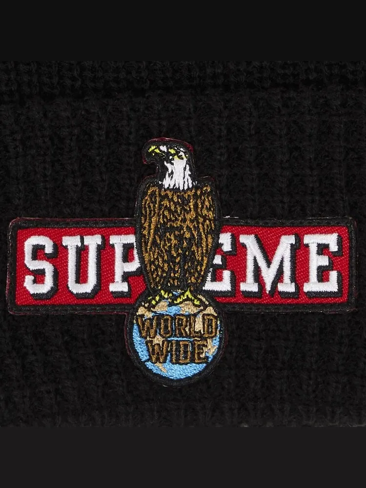Шапка Supreme Eagle 'Black' — изображение 3 из 3, черный
