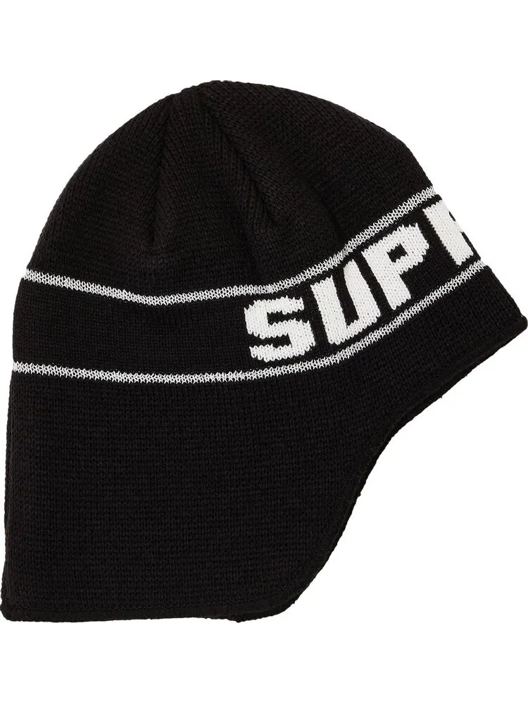 Шапка Supreme Earflap 'Black' — изображение 1 из 2, черный