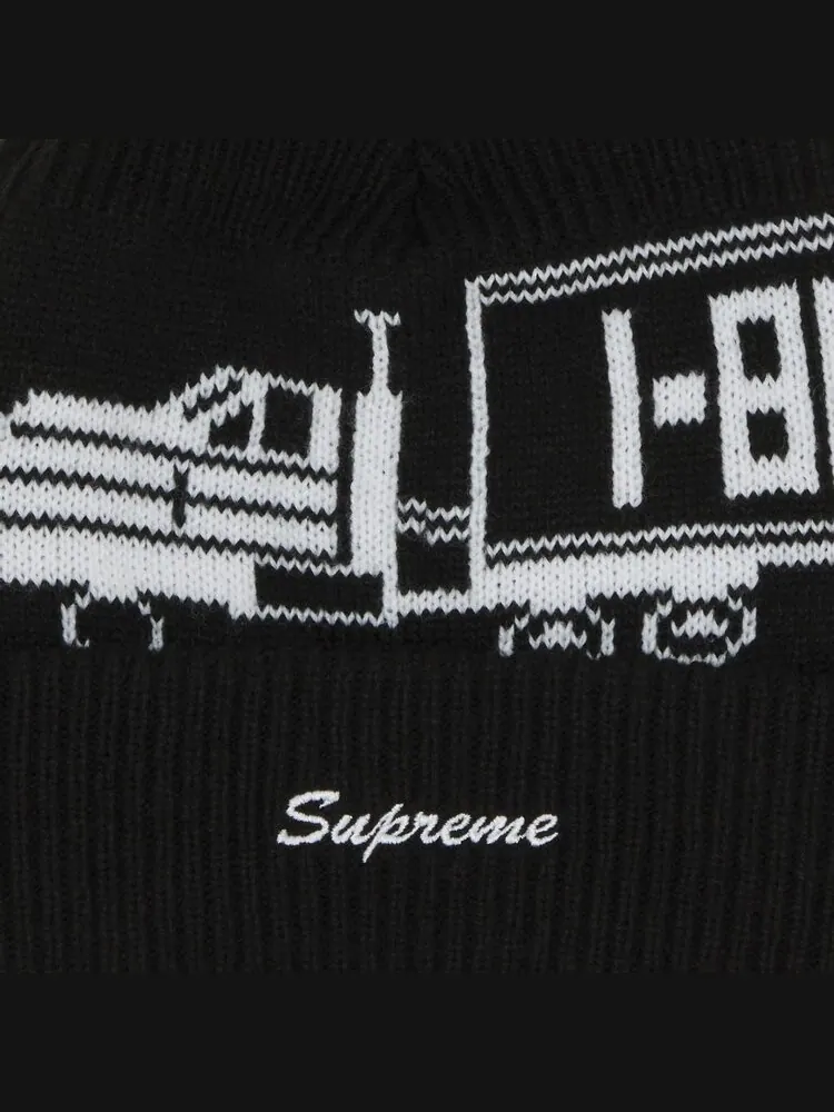 Шапка Supreme 18 Wheeler 'Black' — изображение 3 из 3, черный