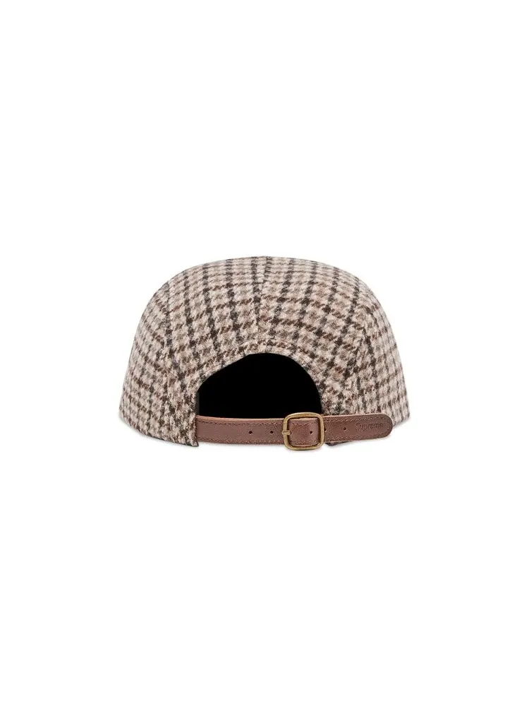 Бейсболка Supreme Houndstooth Wool Camp Cap — изображение 4 из 4, бежевый