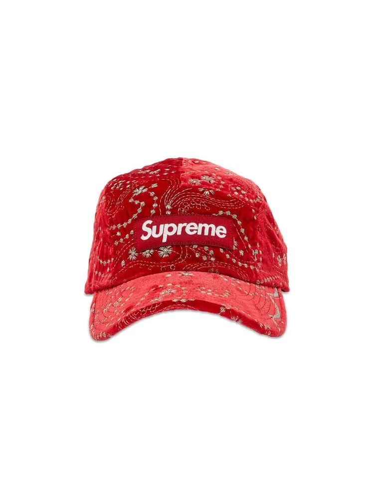 Бейсболка Supreme Velvet Paisley Camp Cap — изображение 1 из 4, красный