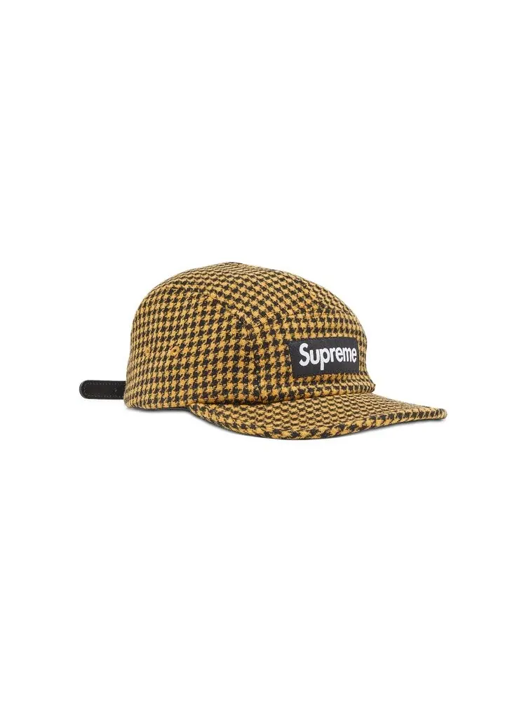Бейсболка Supreme Houndstooth Wool Camp Cap — изображение 2 из 4, желтый