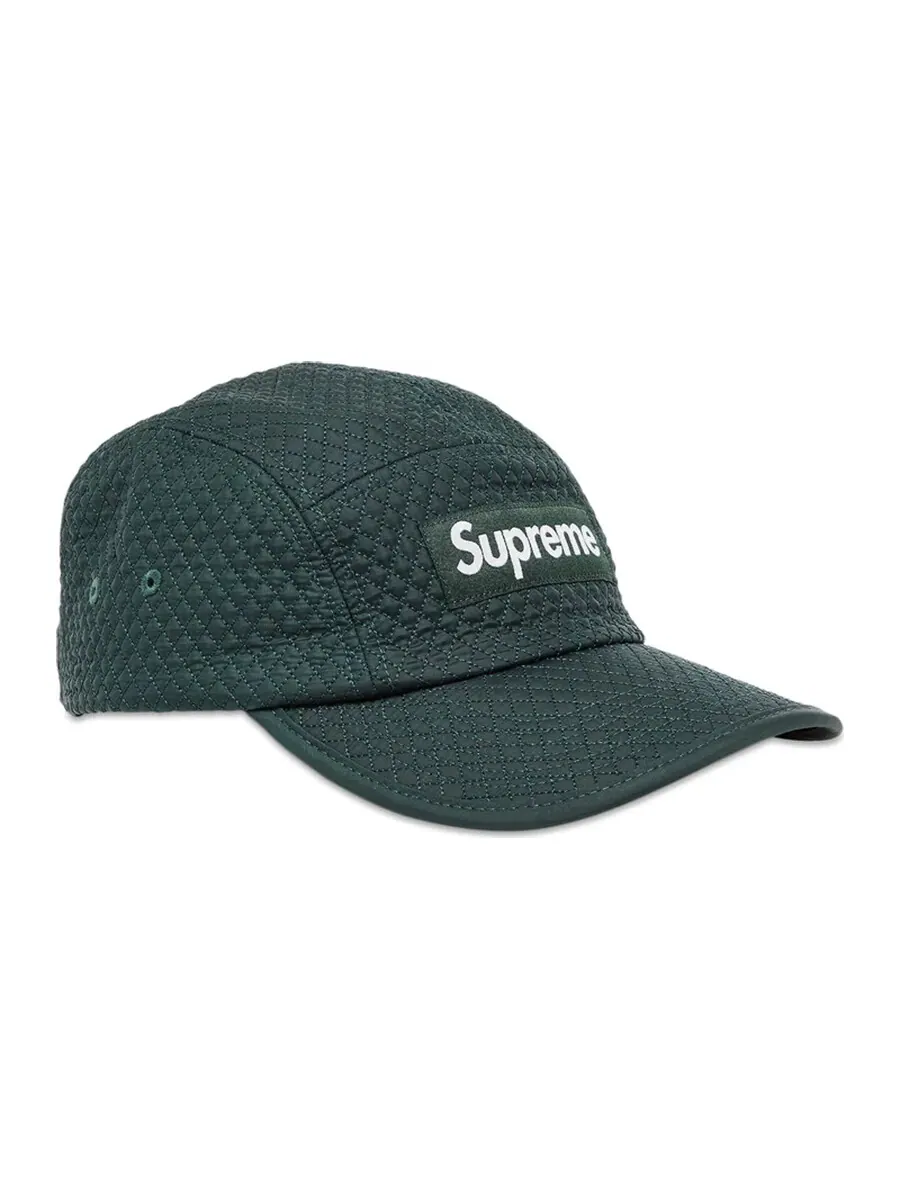 Кепка Supreme Micro Quilted Camp — изображение 1 из 4, зеленый