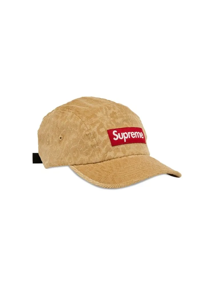 Бейсболка Supreme Leopard Corduroy Camp Cap — изображение 2 из 4, бежевый
