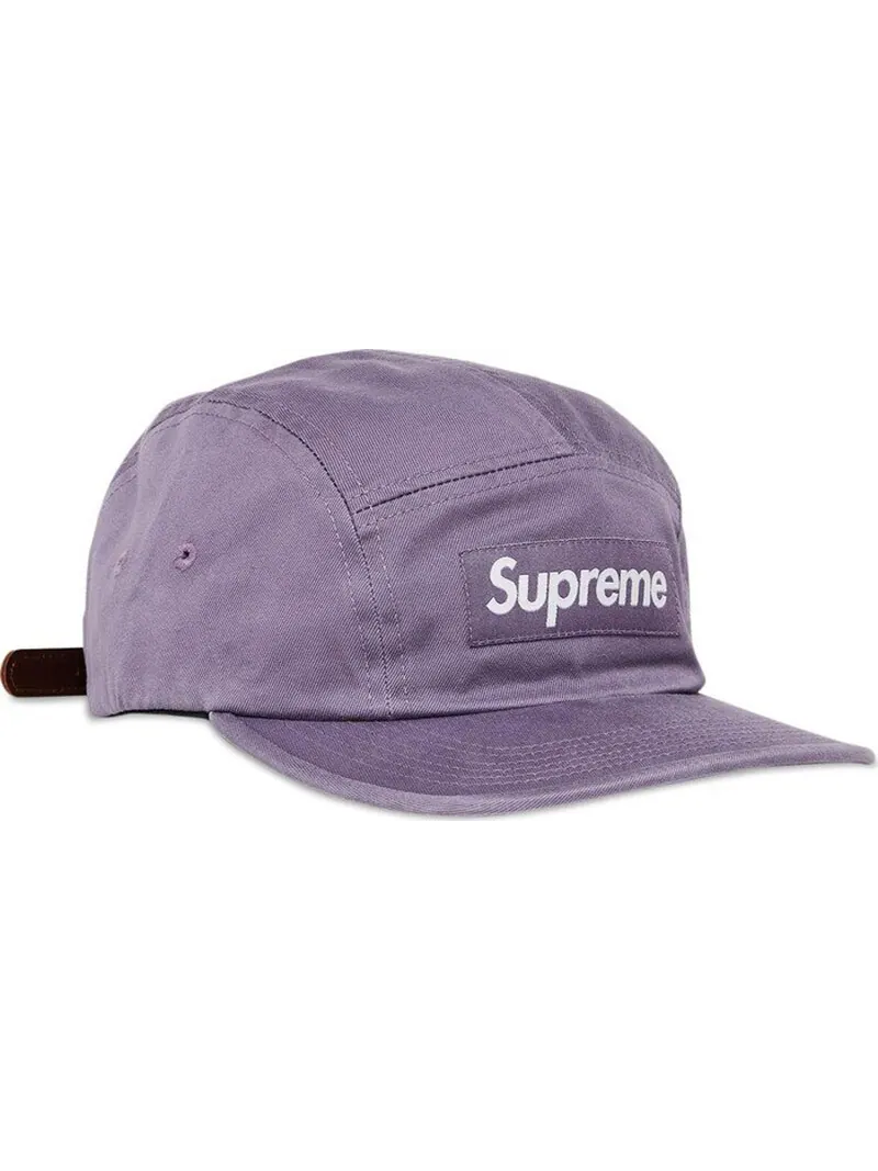 Кепка Supreme Washed Chino Twill Camp — изображение 2 из 3, фиолетовый