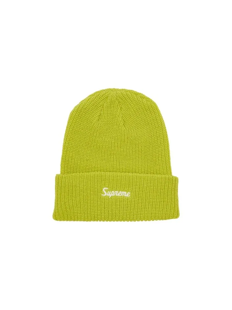 Шапка Supreme Loose Gauge Beanie — изображение 1 из 3, лаймовый