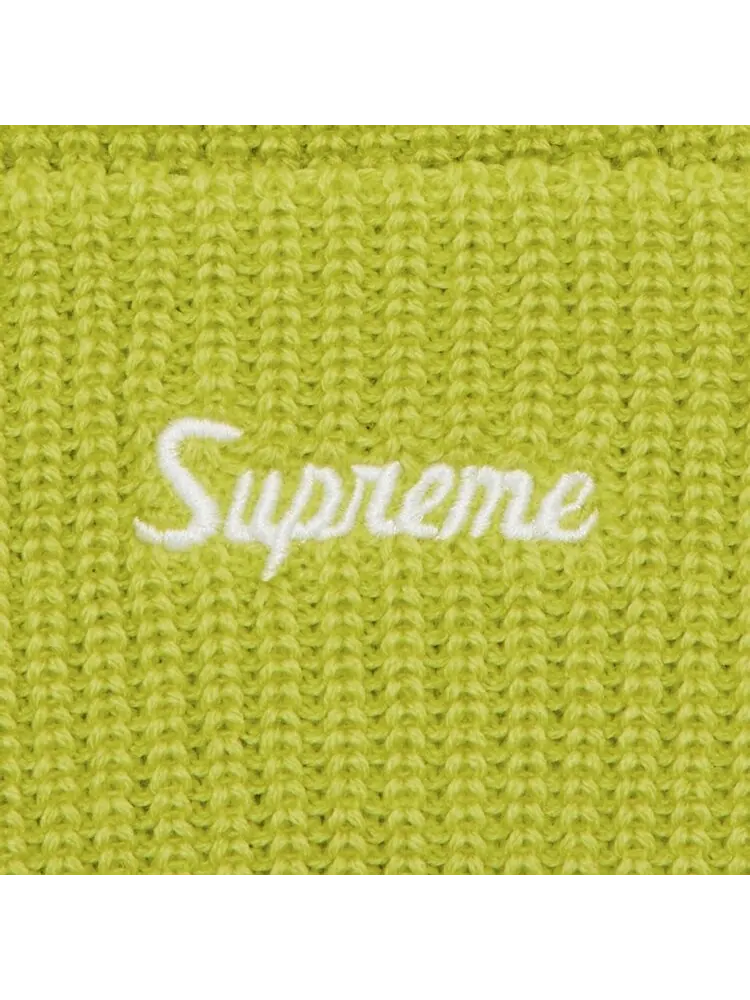 Шапка Supreme Loose Gauge Beanie — изображение 3 из 3, лаймовый