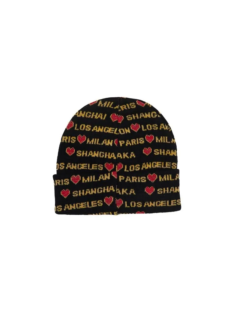 Шапка Supreme Hearts Beanie — изображение 2 из 3, черный