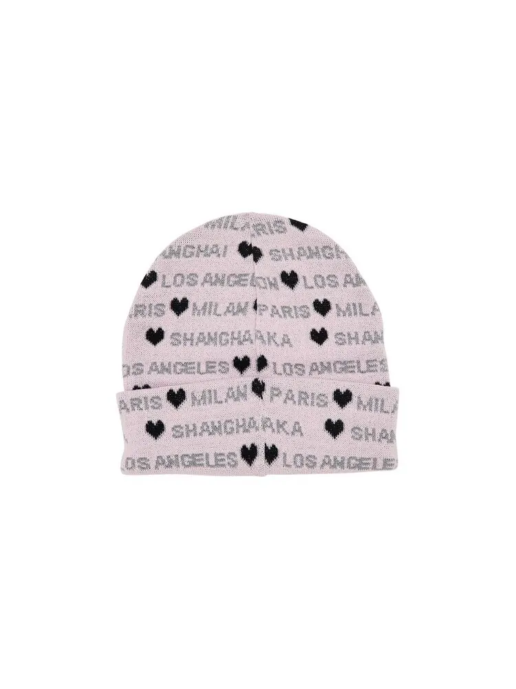 Шапка Supreme Hearts Beanie — изображение 2 из 3, розовый