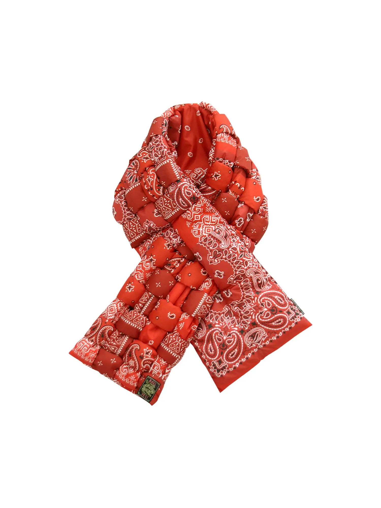 Нейлоновый плетёный шарф Kapital Bandana с принтом