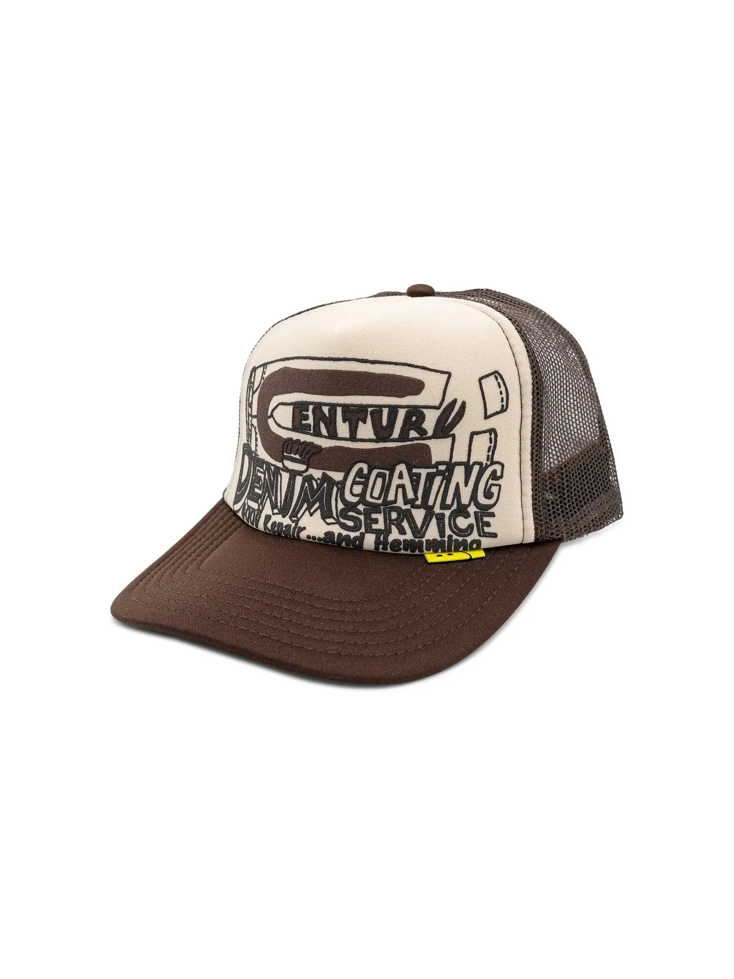 Kapital Century Denim Coating Service Кепка Trucker Ecru