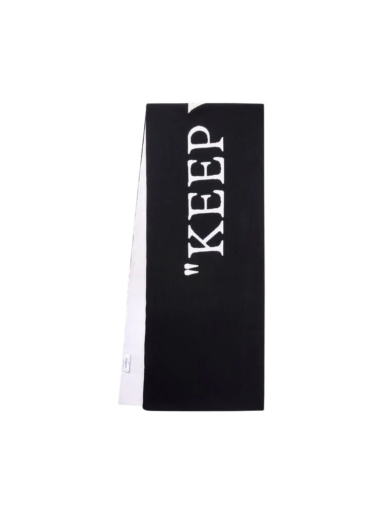 Шарф Off-White Keep Warm Scarf — изображение 1 из 1, черный/белый