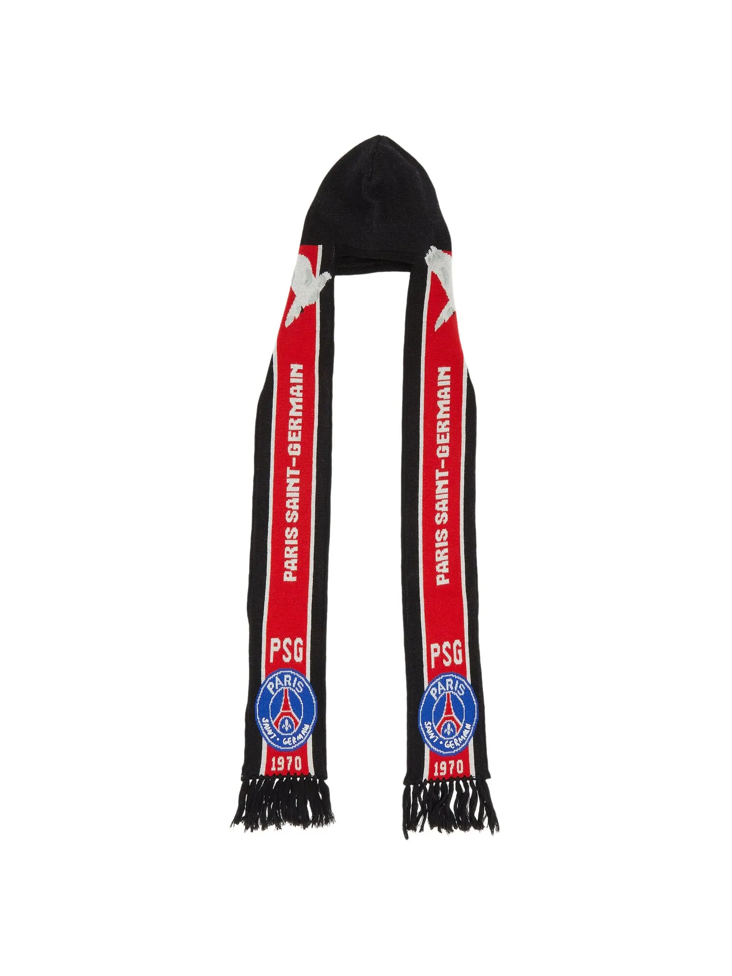 Paris Saint-Germain x 3.Шарф-шапка-бини PARADIS White Dove — изображение 1 из 3, красный/синий