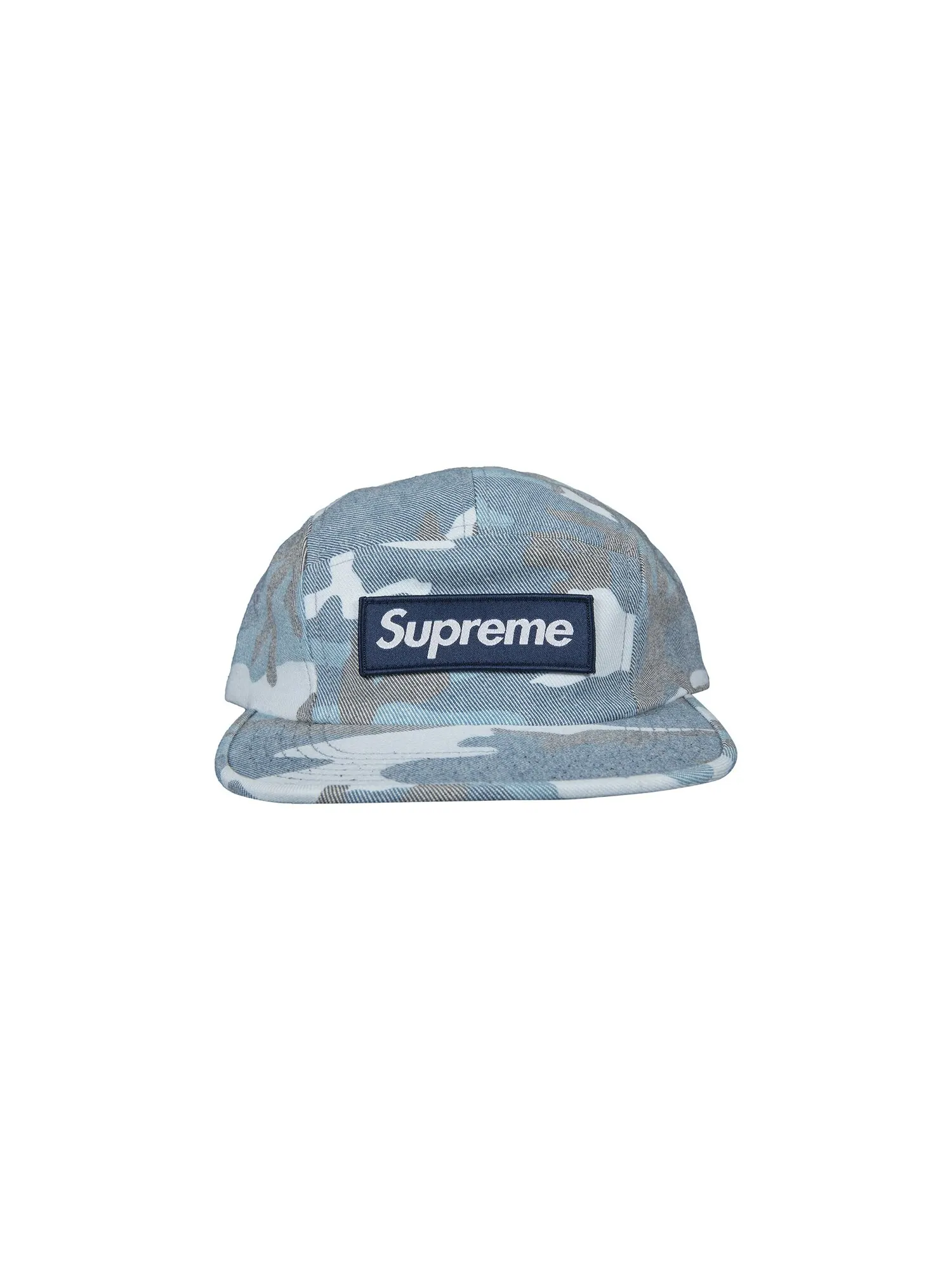 Кепка Supreme с камуфляжным принтом — изображение 1 из 2, синий