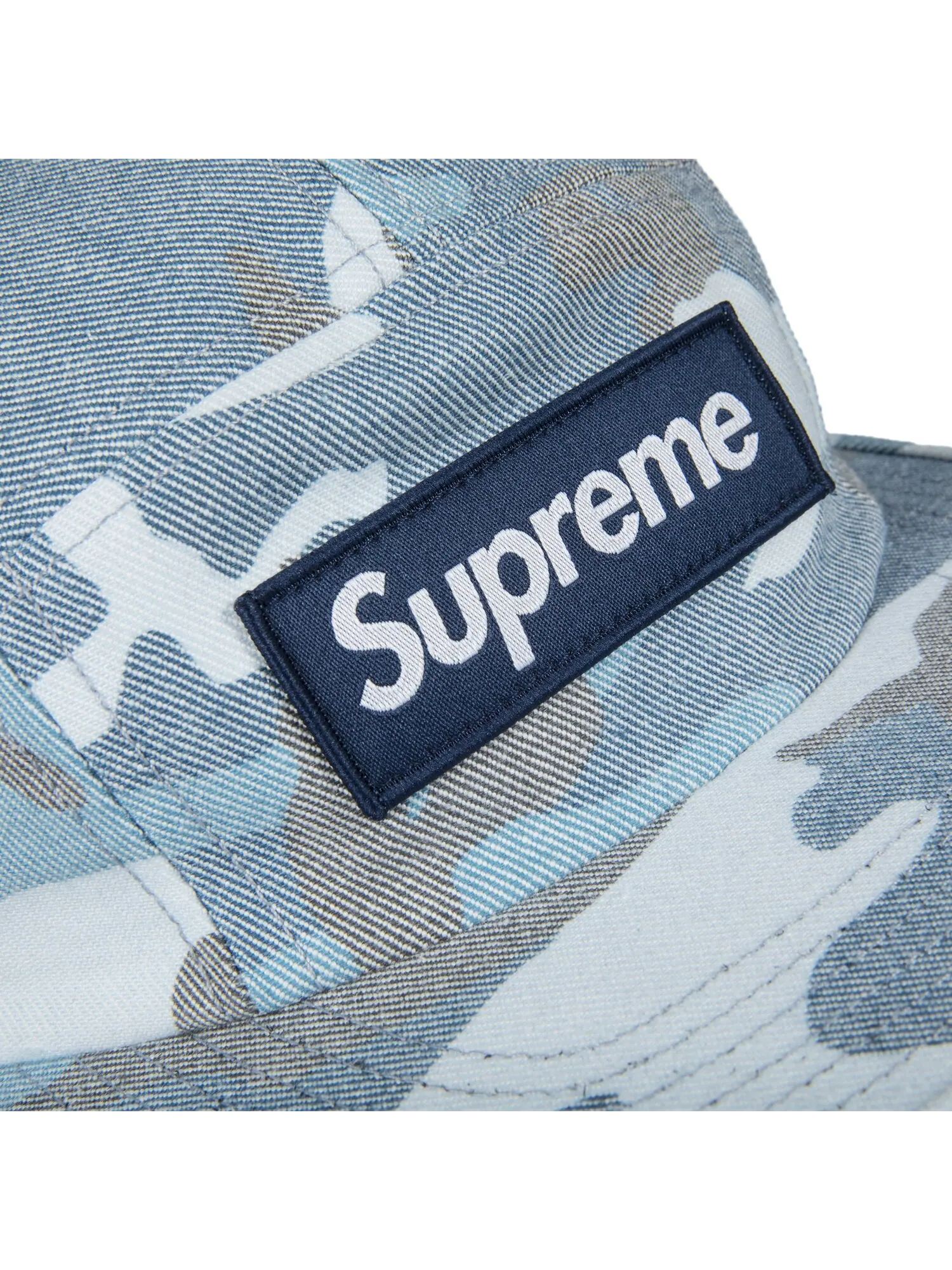 Кепка Supreme с камуфляжным принтом — изображение 2 из 2, синий