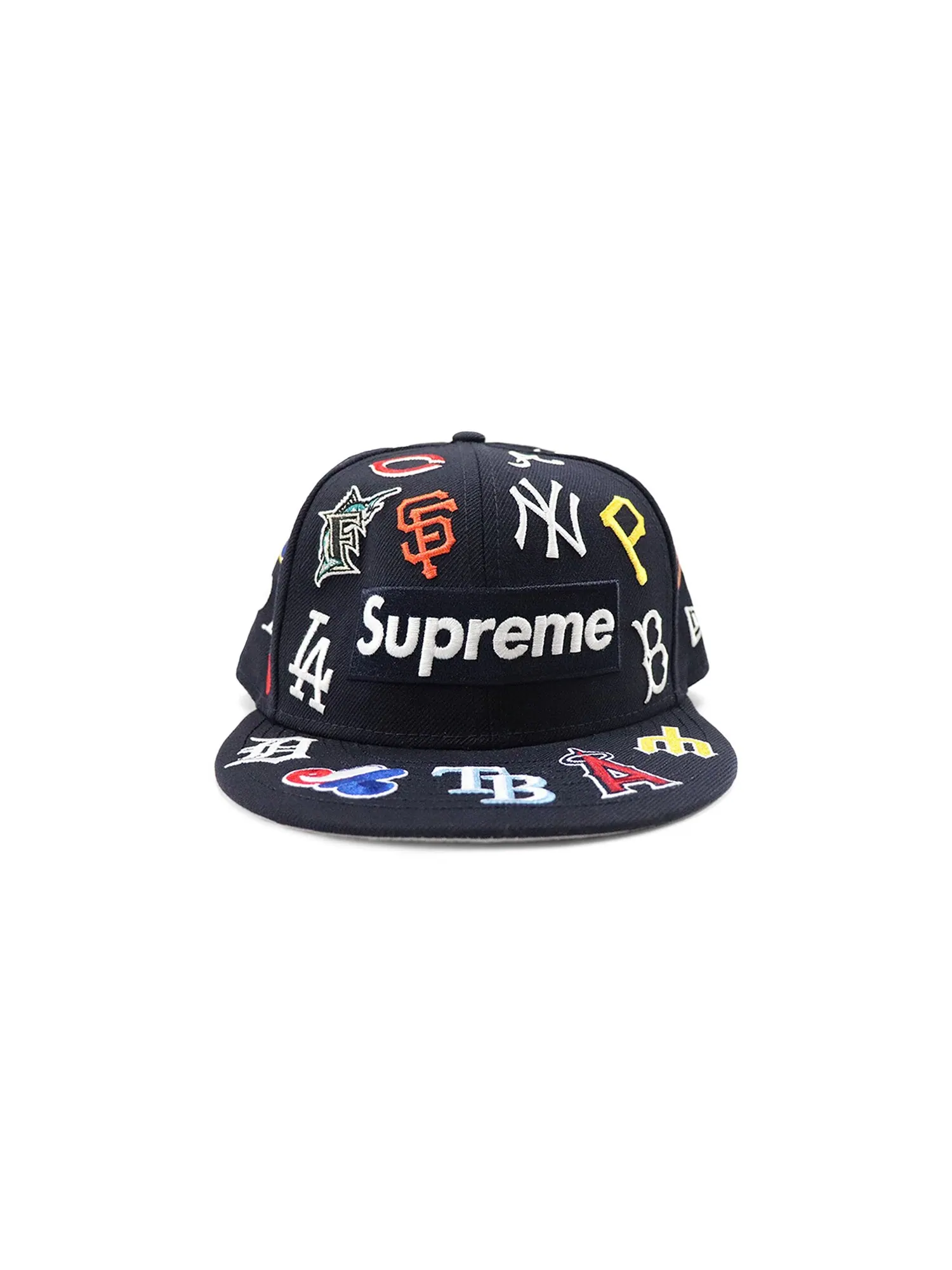 Кепка Supreme x MLB x New Era темно-синего цвета — изображение 1 из 1, темно-синий