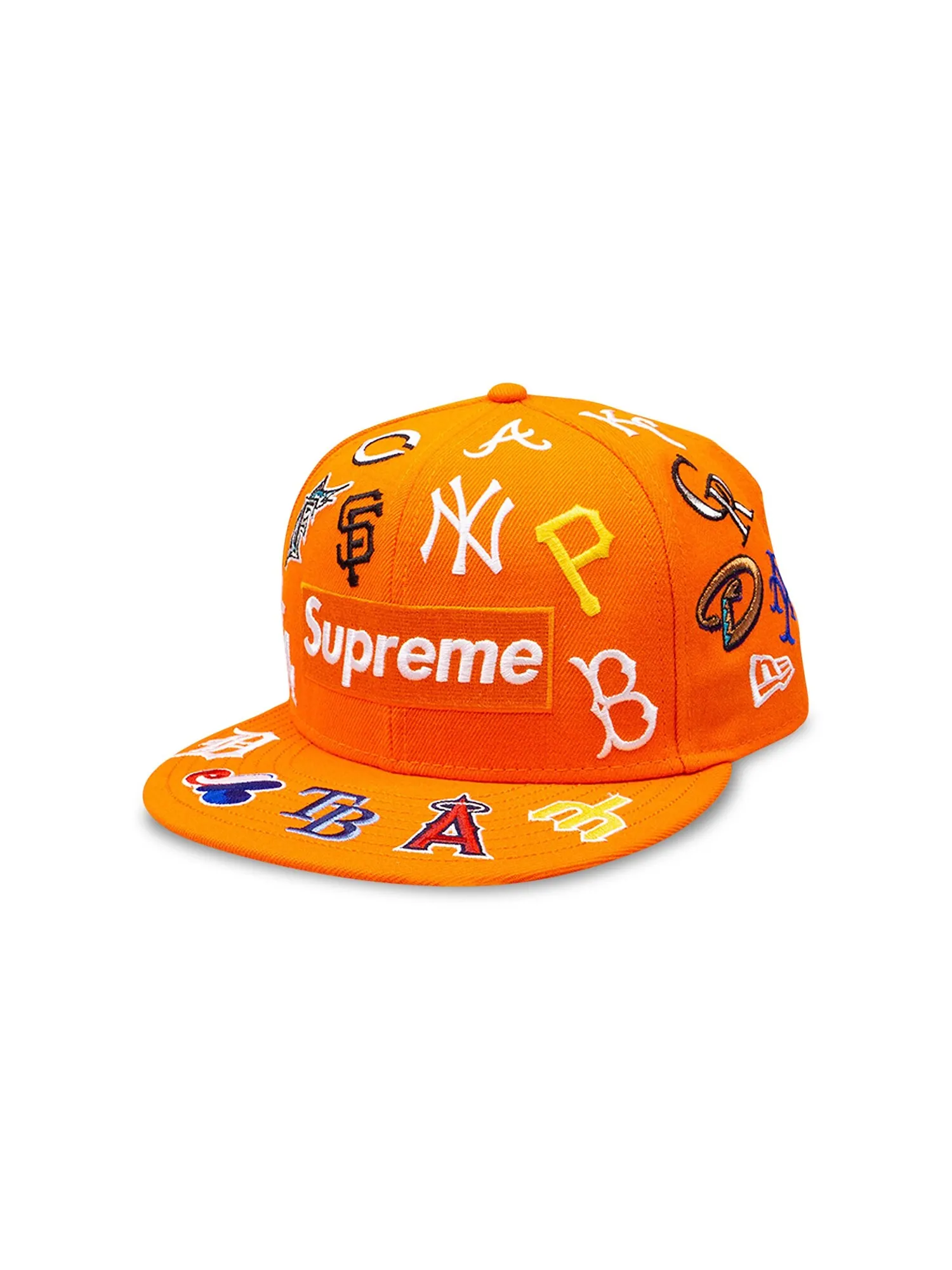 Кепка Supreme x MLB x New Era Оранжевая — изображение 1 из 1, оранжевый