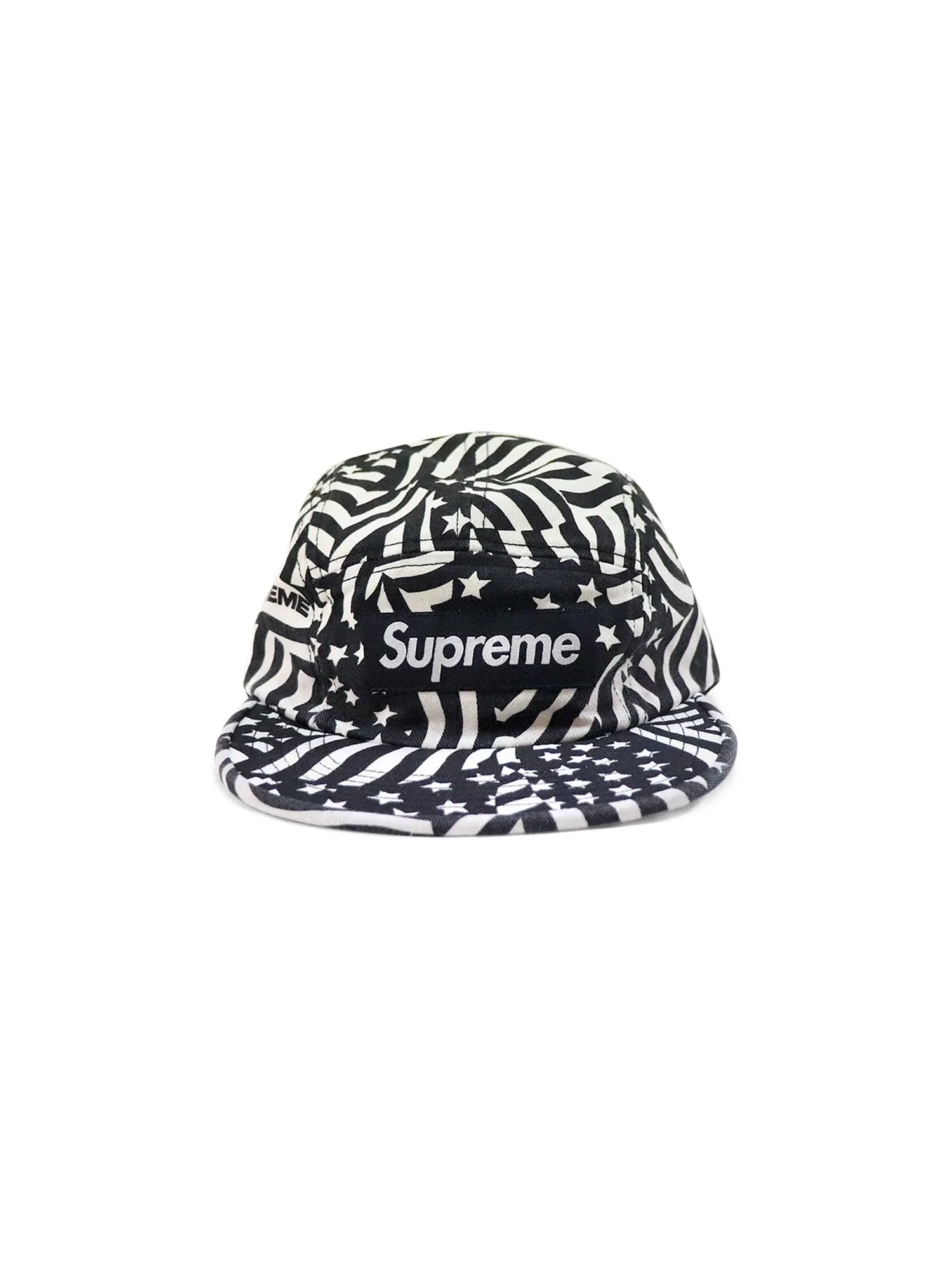 Твиловая кепка Supreme Black Flags из стираного чиноса — изображение 1 из 1, черный