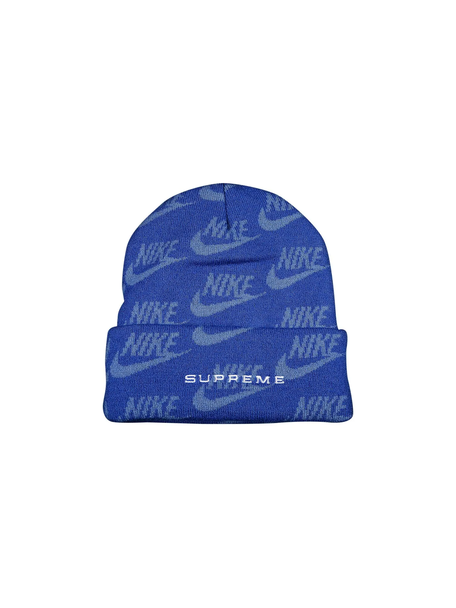 Шапка с жаккардовым логотипом Supreme x Nike — изображение 1 из 1, синий